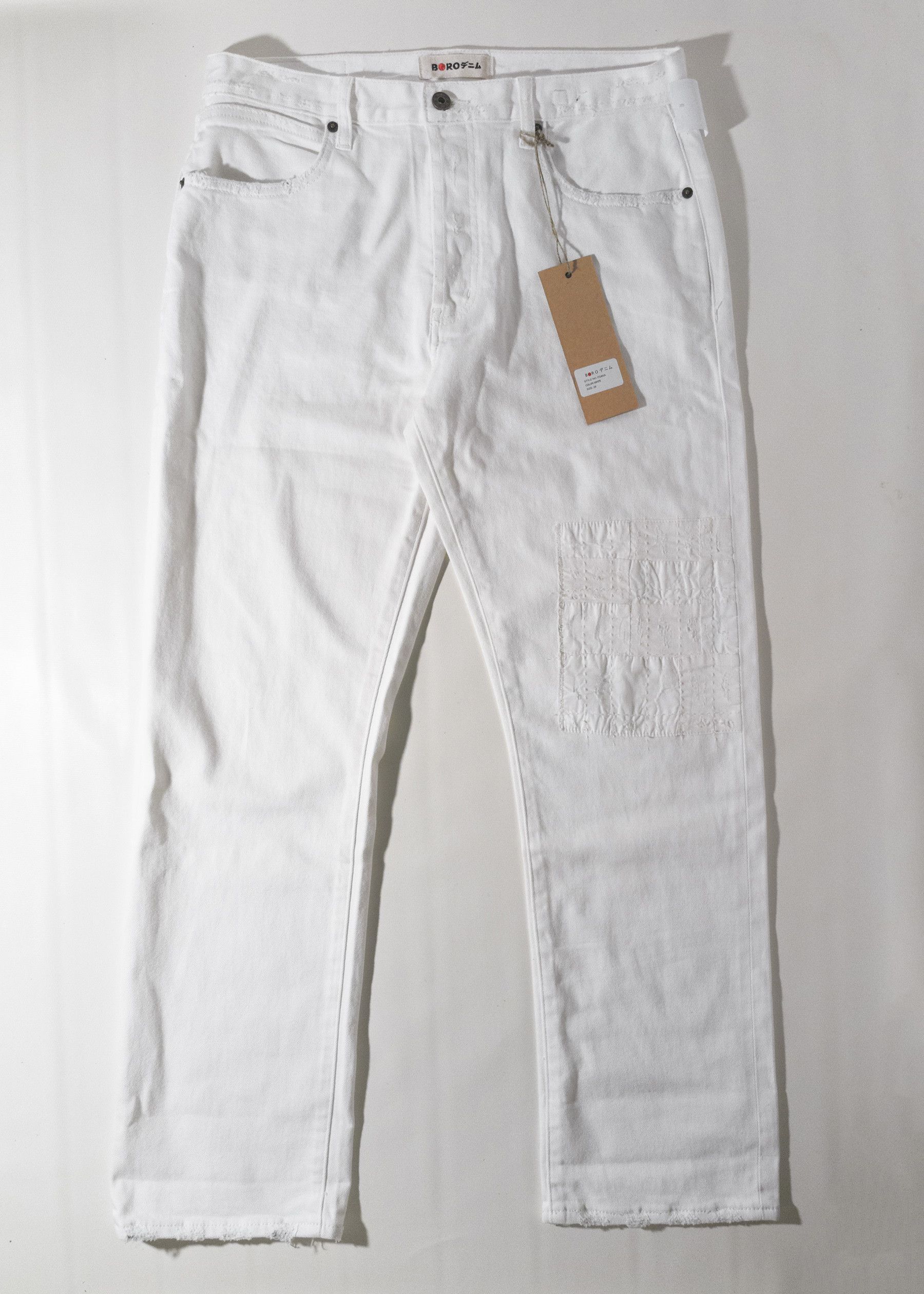 BORO Denim MSRP 340€ Selvedge Boyfriend Jeans Levis 501 Style Japanese Size 33" - 8 Thumbnail