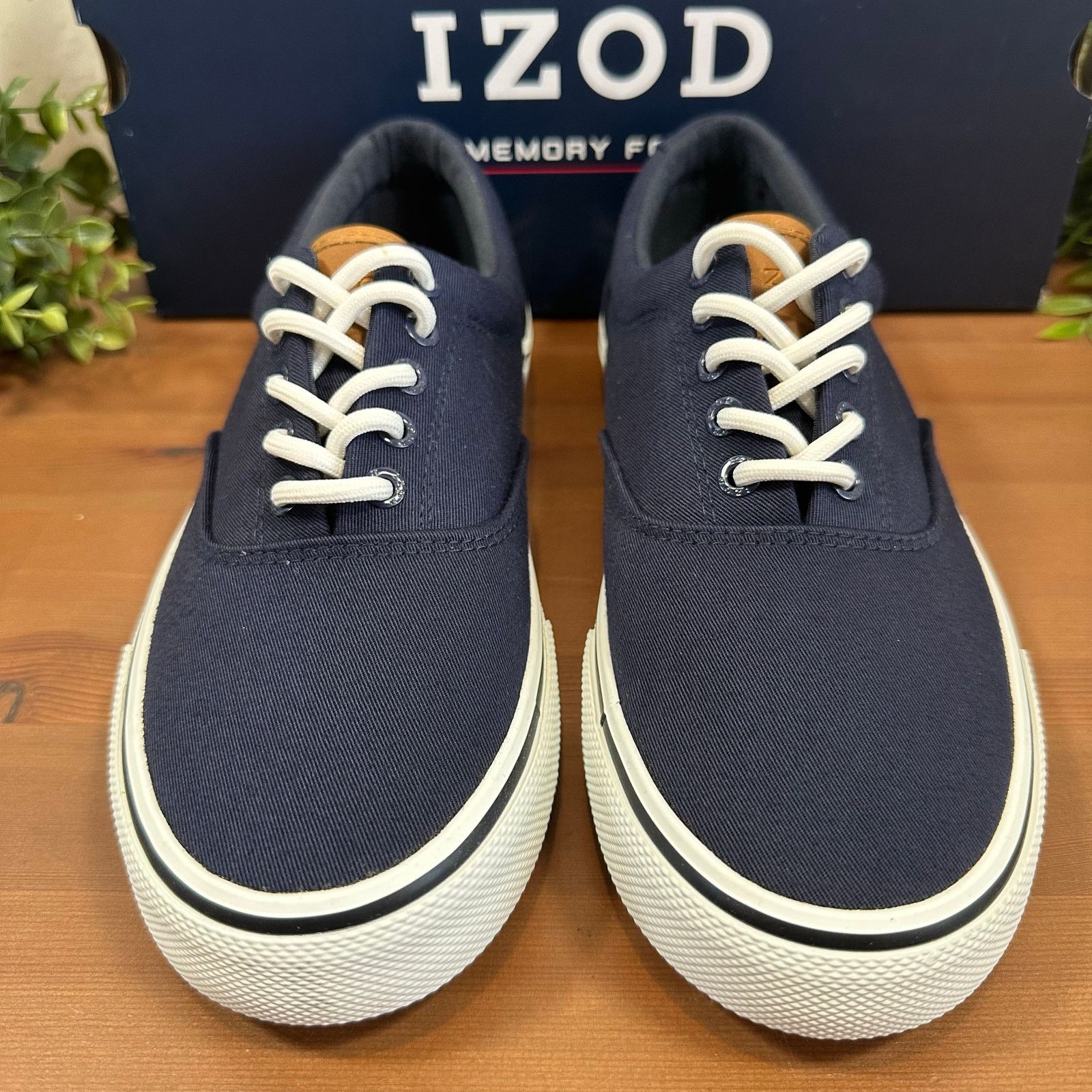 Izod Izod Men's Rangley Canvas Memory Foam Lace Up Shoes Size 10 Size US 10 / EU 43 - 3 Thumbnail