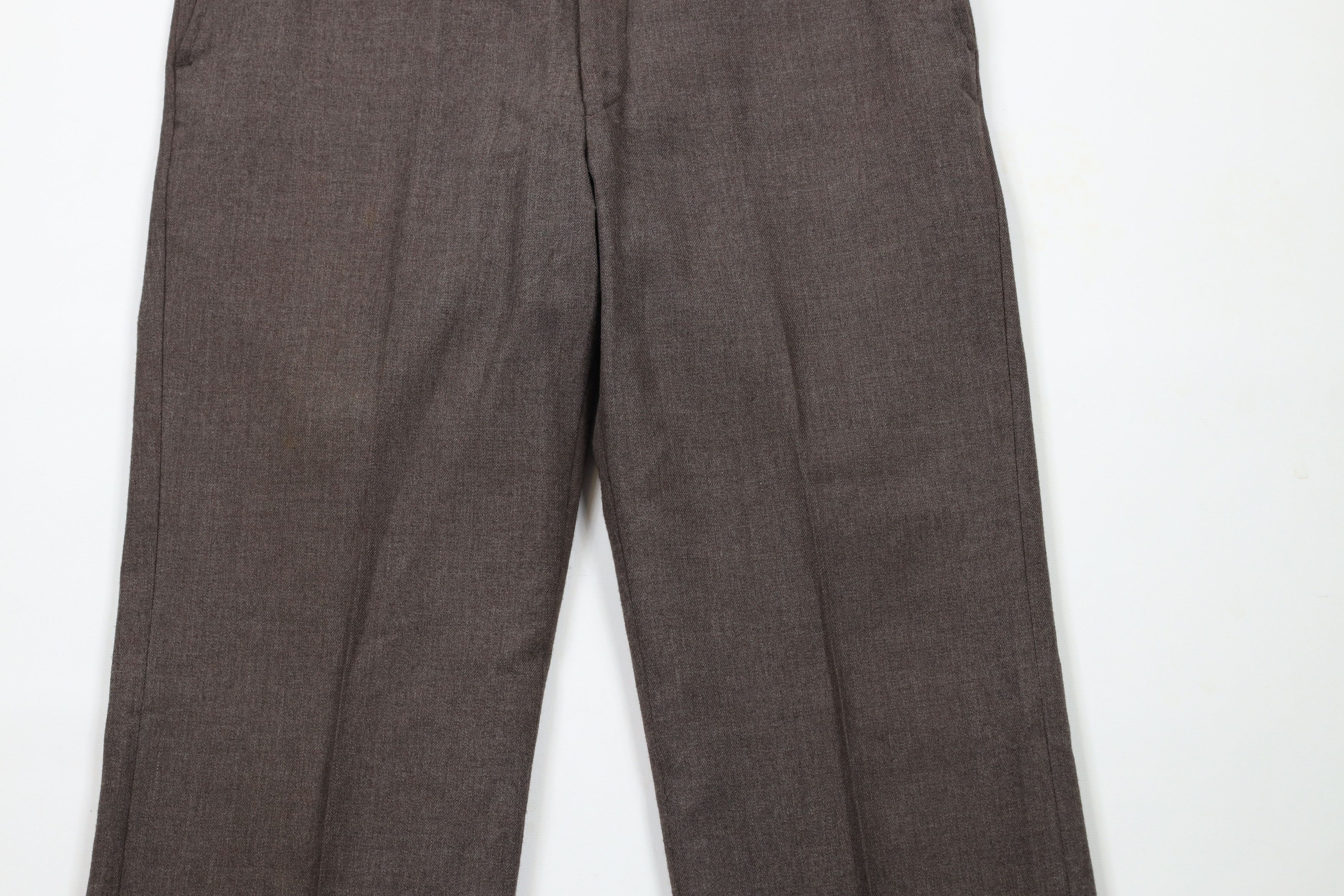 Vintage Vintage 70s Streetwear Flared Wide Leg Chino Pants Brown USA Size US 32 / EU 48 - 3 Thumbnail