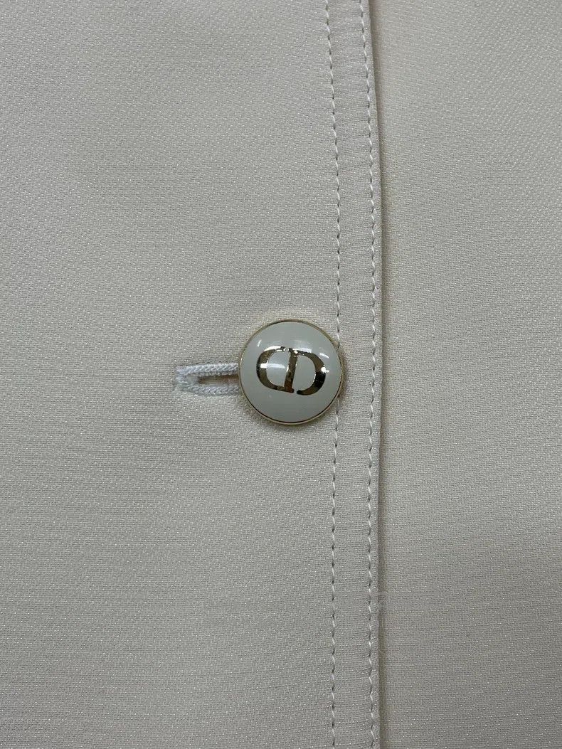 Dior Dior Beige silk wool suit jacket Size XS / US 0-2 / IT 36-38 - 2 Thumbnail