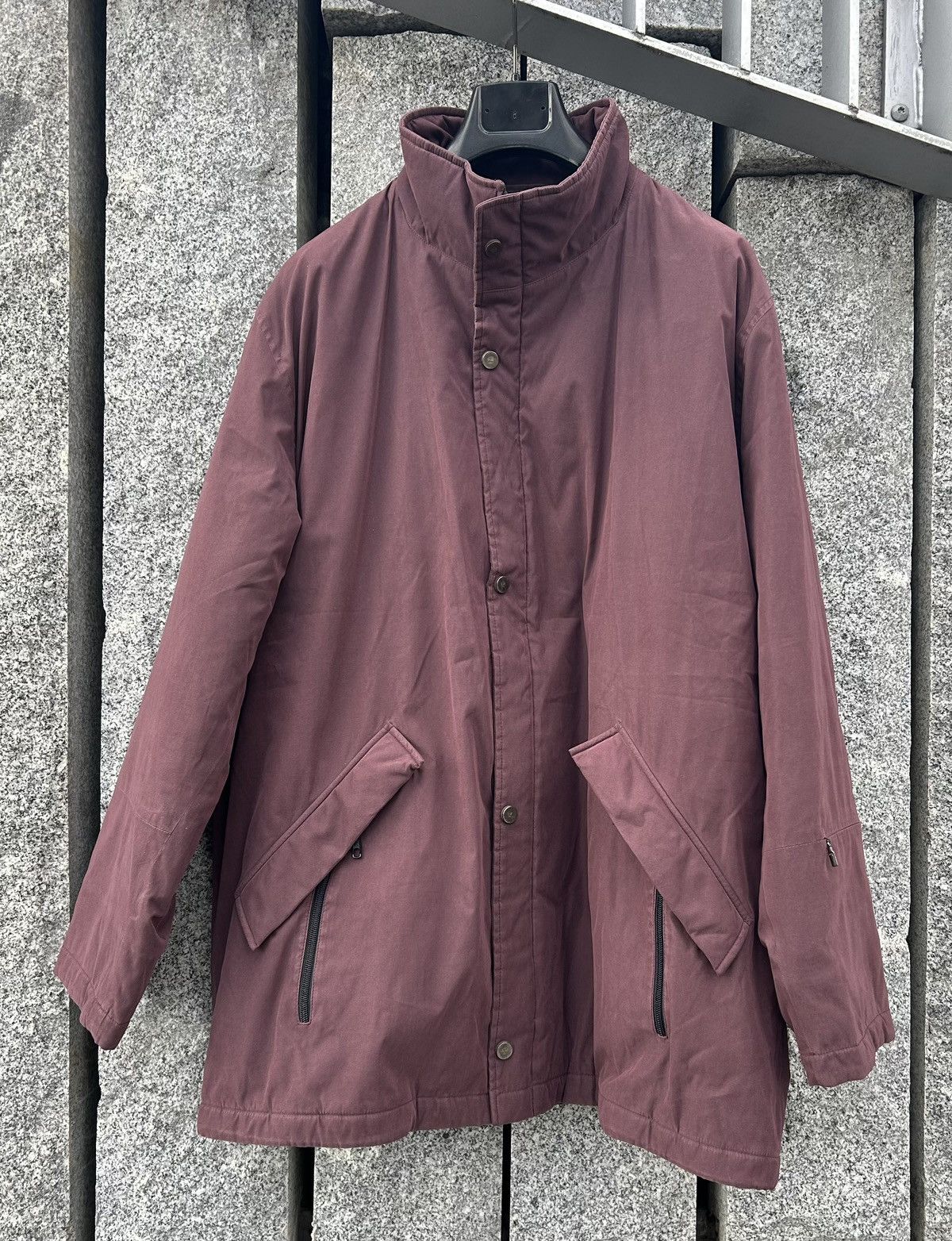 Bugatti Bugatti 1990s German Technical Jacket Burgundy Gorpcore 54 Size US L / EU 52-54 / 3 - 1 Thumbnail