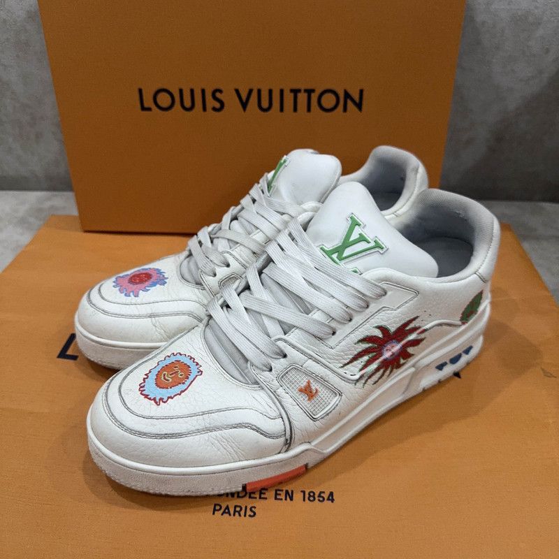 Louis Vuitton Yayoi Kusama x Louis Vuitton Trainer Sneakers 0079 Size US 11 / IT 41 - 1 Thumbnail