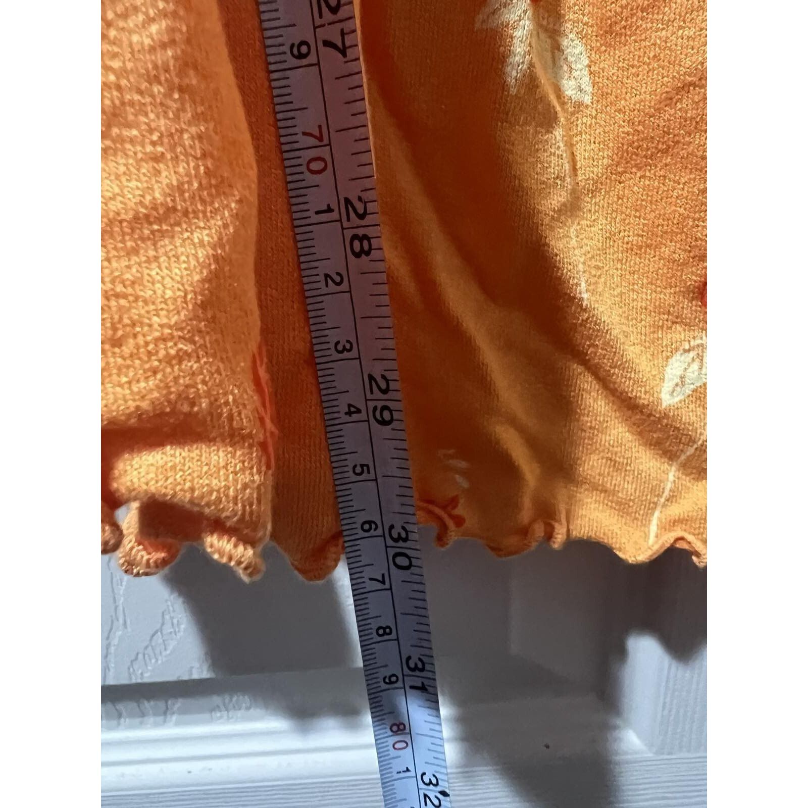 Free People Free People Women Lana Orange Tunic Off Dress Size L A000507 Size L / US 10 / IT 46 - 6 Thumbnail