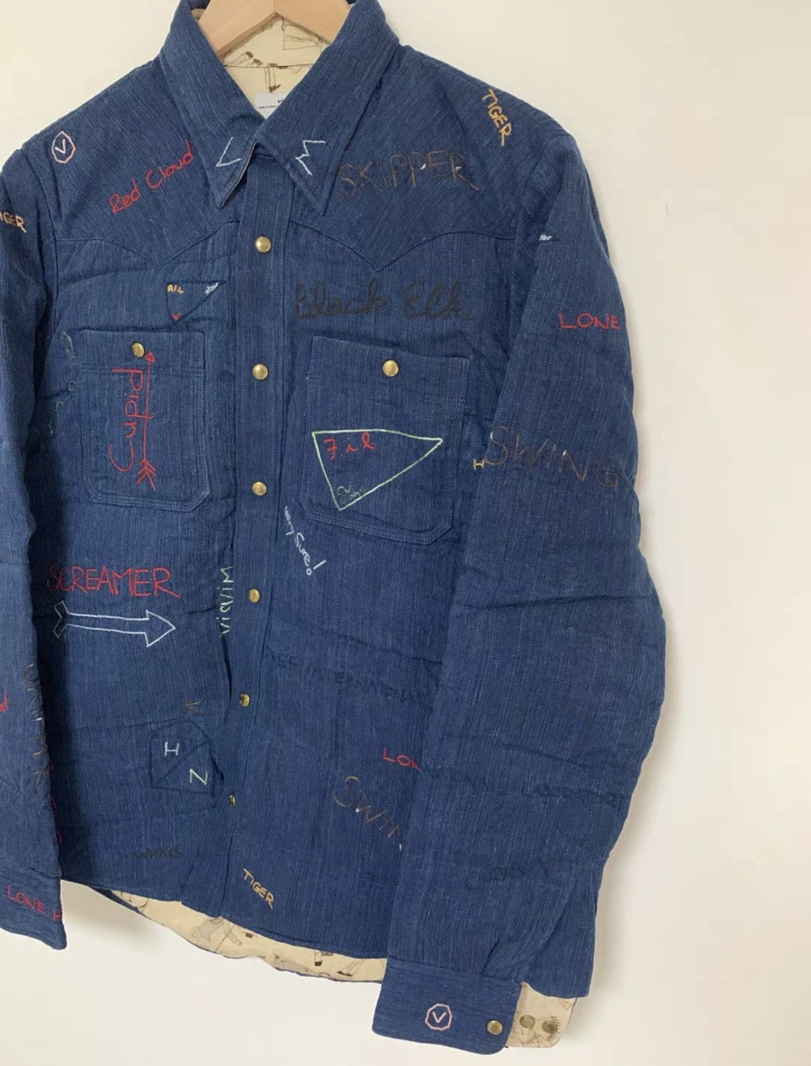 Visvim Visvimvisvim spot Kerchief down jkt Iconembroidery-2504 Size US M / EU 48-50 / 2 - 9 Thumbnail