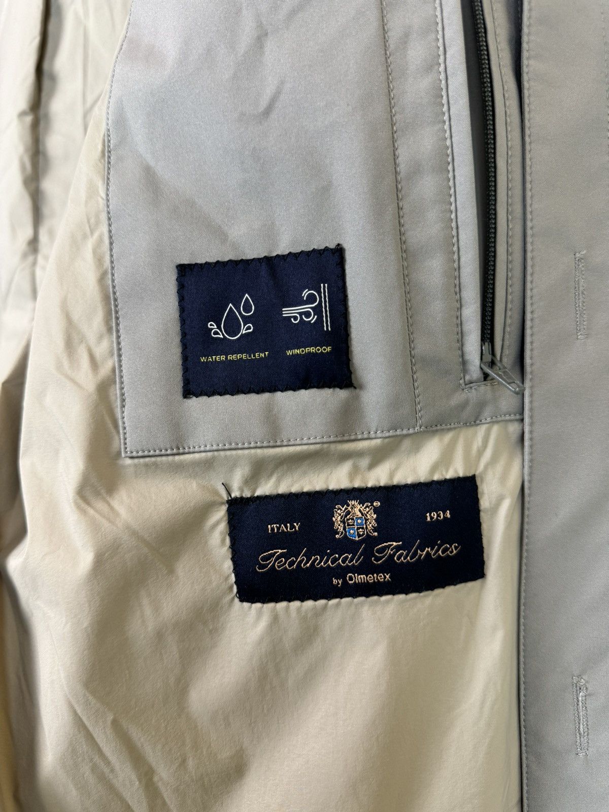 SHINE LUXURY ATELIER MUNRO Frost GGray Car Coat Loro Piana Storm System M Size US M / EU 48-50 / 2 - 17 Thumbnail