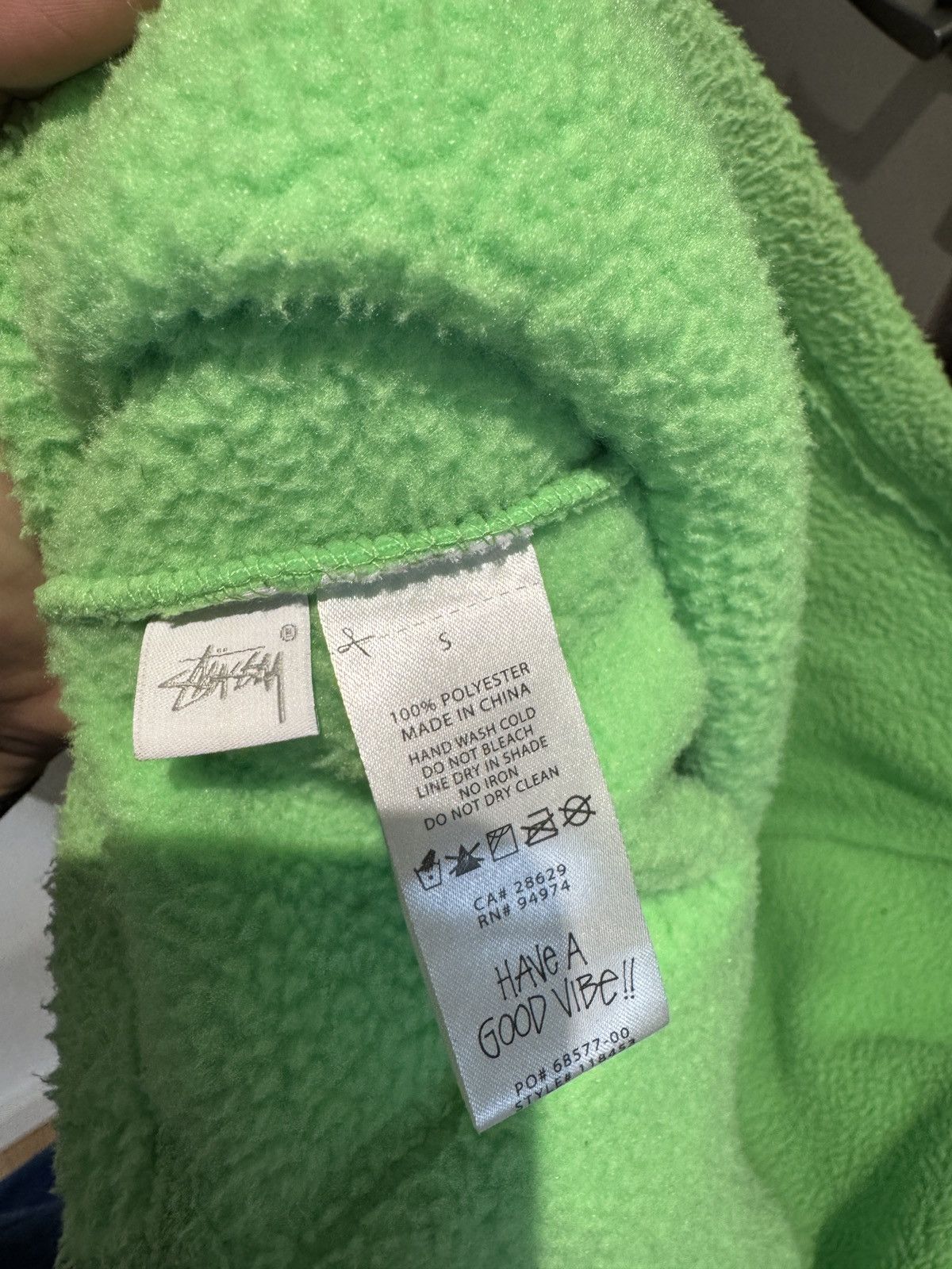 Stussy Stussy Mock Neck Melon Half Zip Size US S / EU 44-46 / 1 - 4 Thumbnail