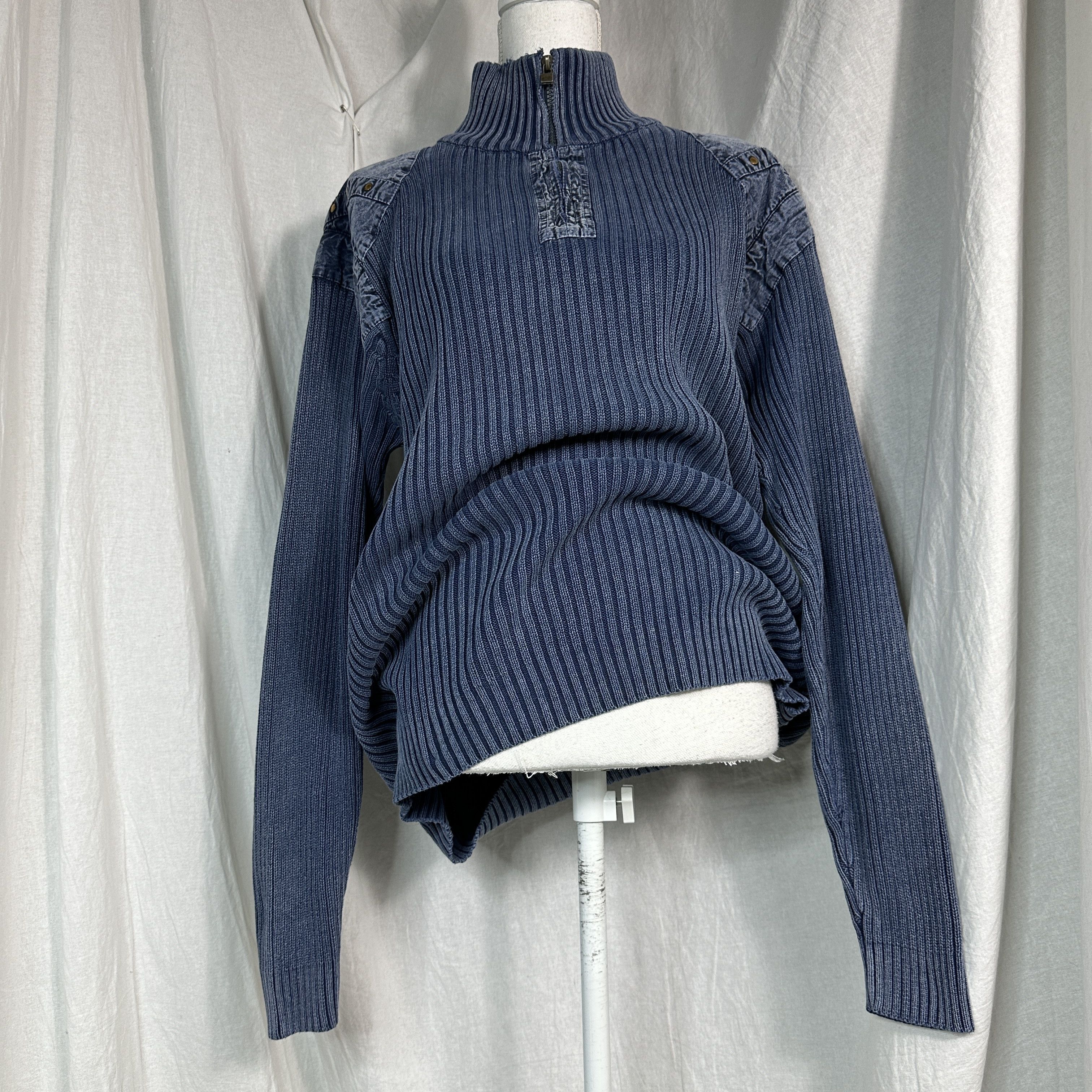 Vintage Vintage Ribbed Faded Sweater Size US L / EU 52-54 / 3 - 4 Thumbnail