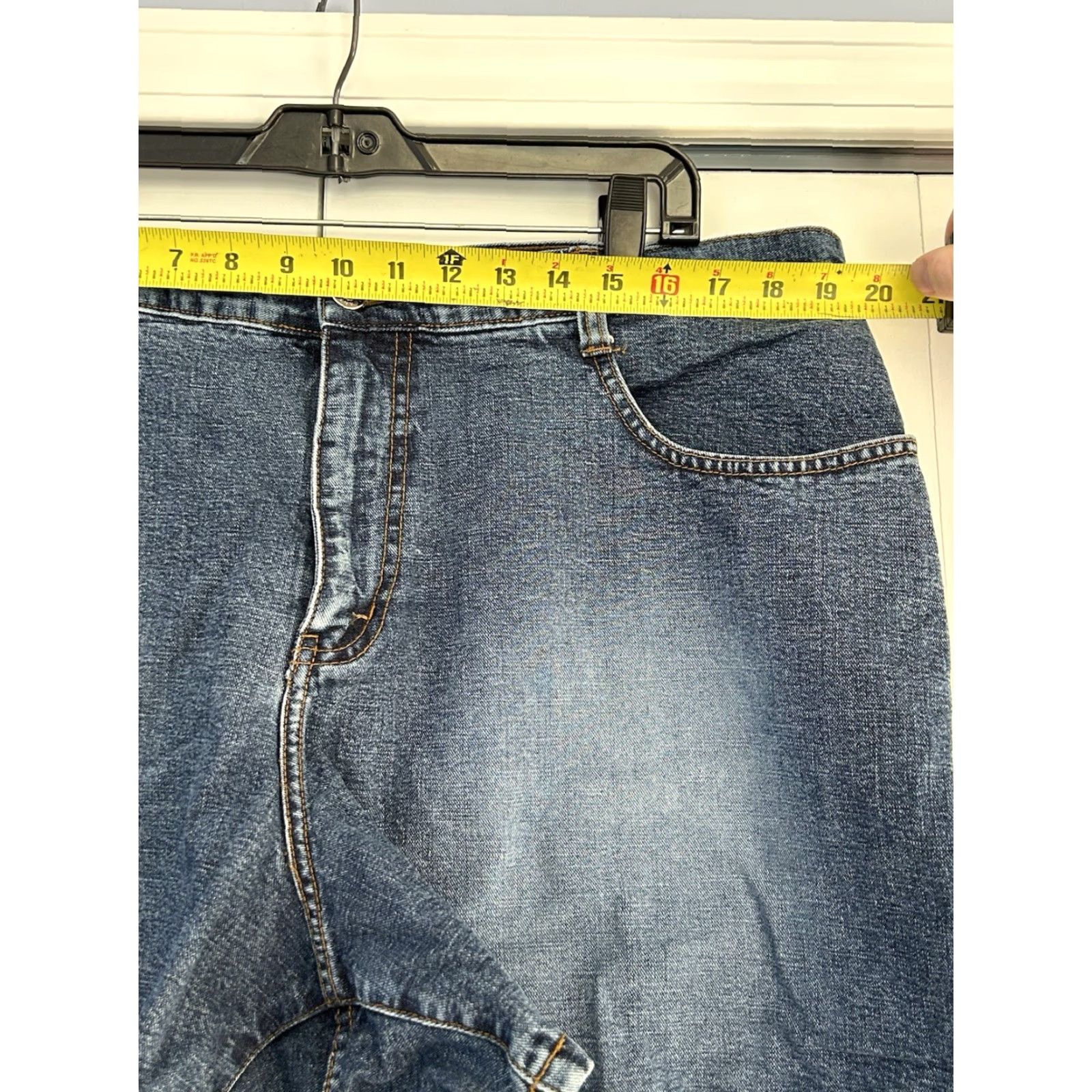 Vintage Zana Di Shorts Womens Denim High Rise 5 Pocket Vintage Style Bermuda sz 20 Blue Size 42" / US 20 - 5 Thumbnail