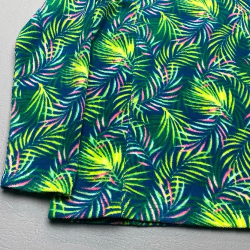 Lands' End VINTAGE Lands' End Anyweather Fleece Pullover Womens Medium 10-12 1/4 Zip Tropical 8157 Size M / US 6-8 / IT 42-44 - 3 Thumbnail