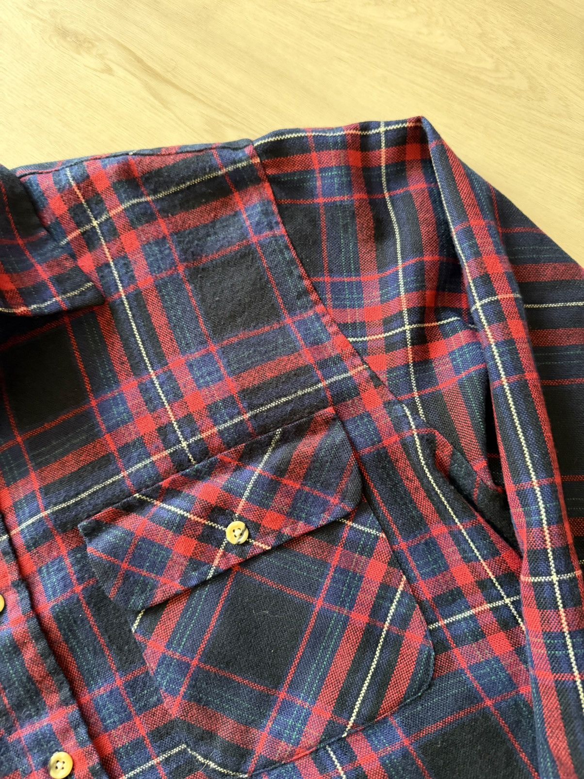 Vintage 2 Vintage 70s Sears The Mens Store Flannel Wool Blend Sz M Size US M / EU 48-50 / 2 - 4 Thumbnail