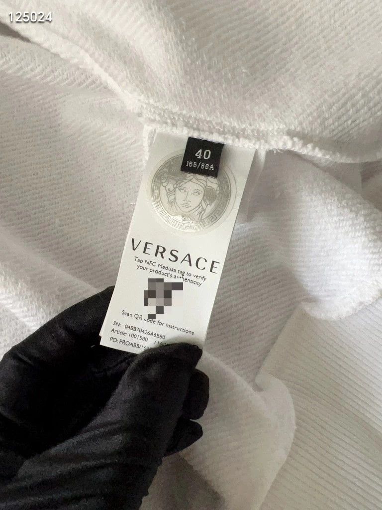 Versace Versace Zippered hooded sweatshirt with rainbow swirl embe Size L / US 10 / IT 46 - 4 Thumbnail