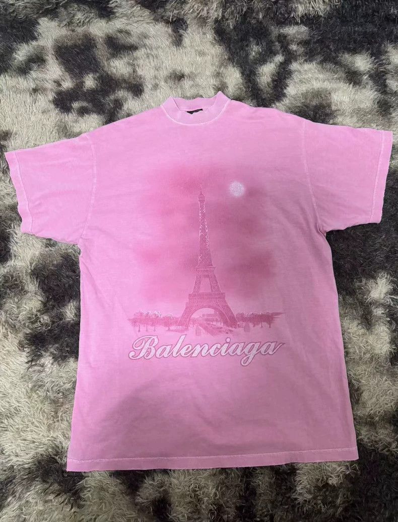 Balenciaga Balenciaga 24ss PARIS Paris Tower MOON pink large profile s Size US S / EU 44-46 / 1 - 1 Thumbnail