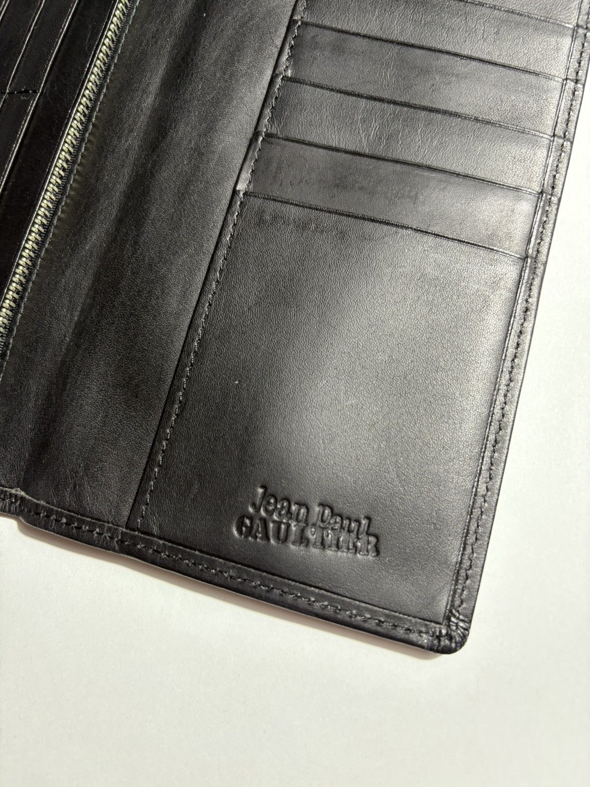 Jean Paul Gaultier RARE JEAN PAUL GAULTIER BLUE DRAGON LEATHER LONG WALLET Size ONE SIZE - 5 Thumbnail