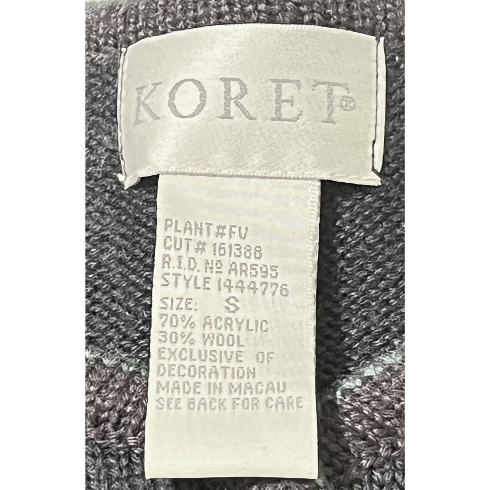 Other Koret Wool Blend Paisley Cardigan Sweater Women's Small Blue Size S / US 4 / IT 40 - 7 Thumbnail