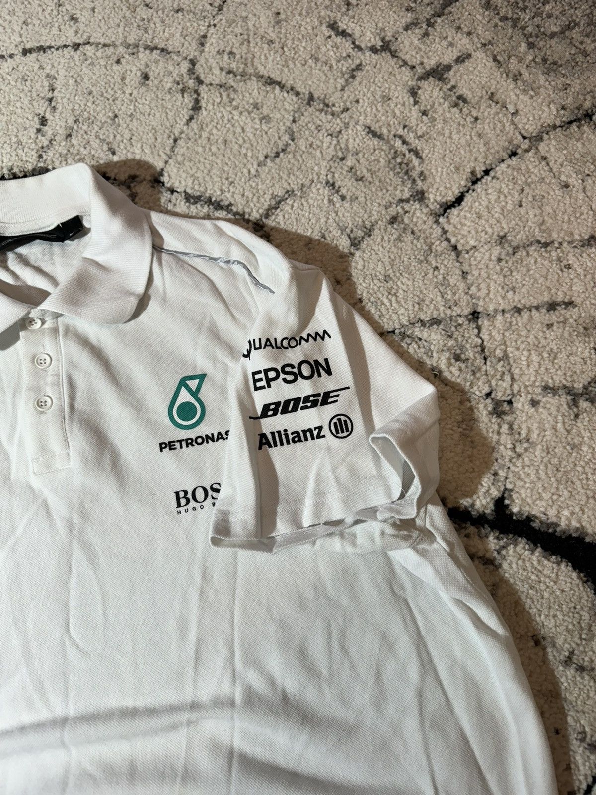 Formula 1 × Hugo Boss × Mercedes-Benz Petronas AMG Mercedes Benz Racing Team Hugo Boss Polo Shirt Size US XXL / EU 58 / 5 - 7 Thumbnail
