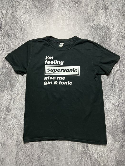 Humor 00s Oasis Parody Gin&Tonic Alcohol Drunk Tee T-Shirt | Grailed