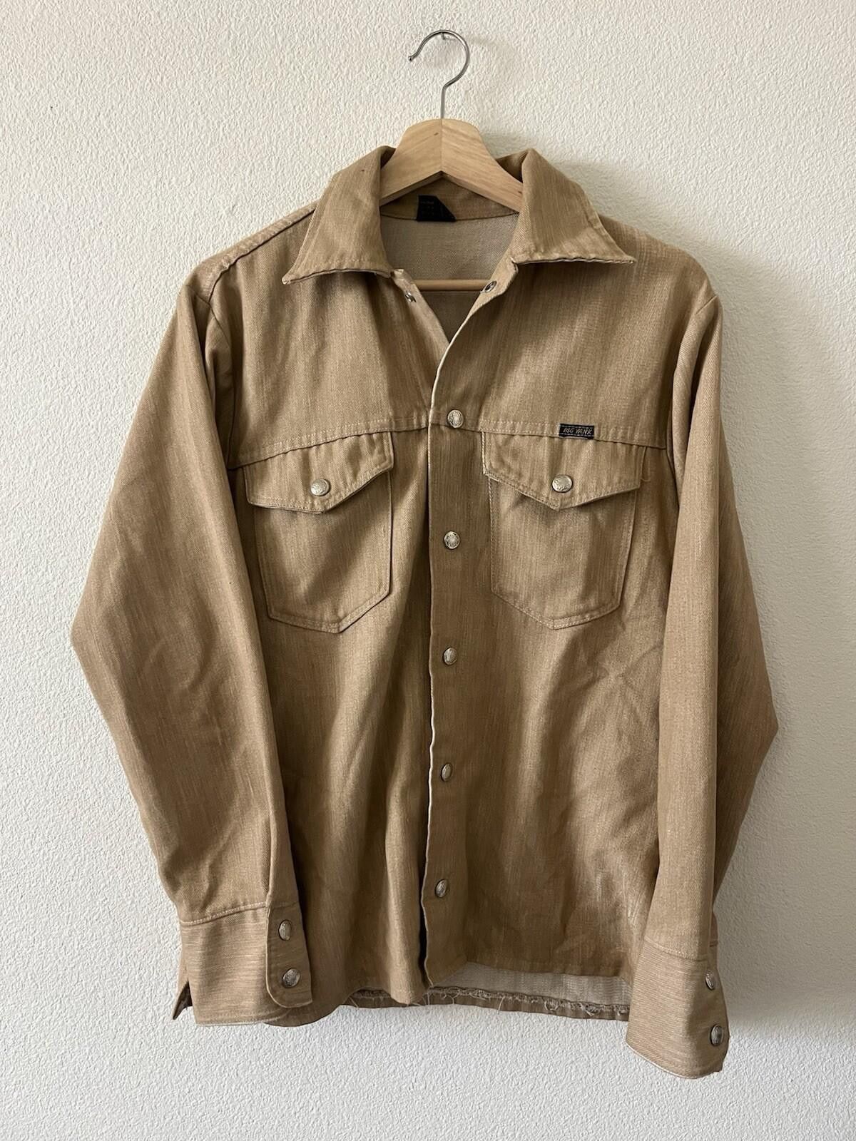 Other Vintage Big Yank Permanent Press Work Shirt Tan XL 60s/70s Size US XL / EU 56 / 4 - 1 Thumbnail