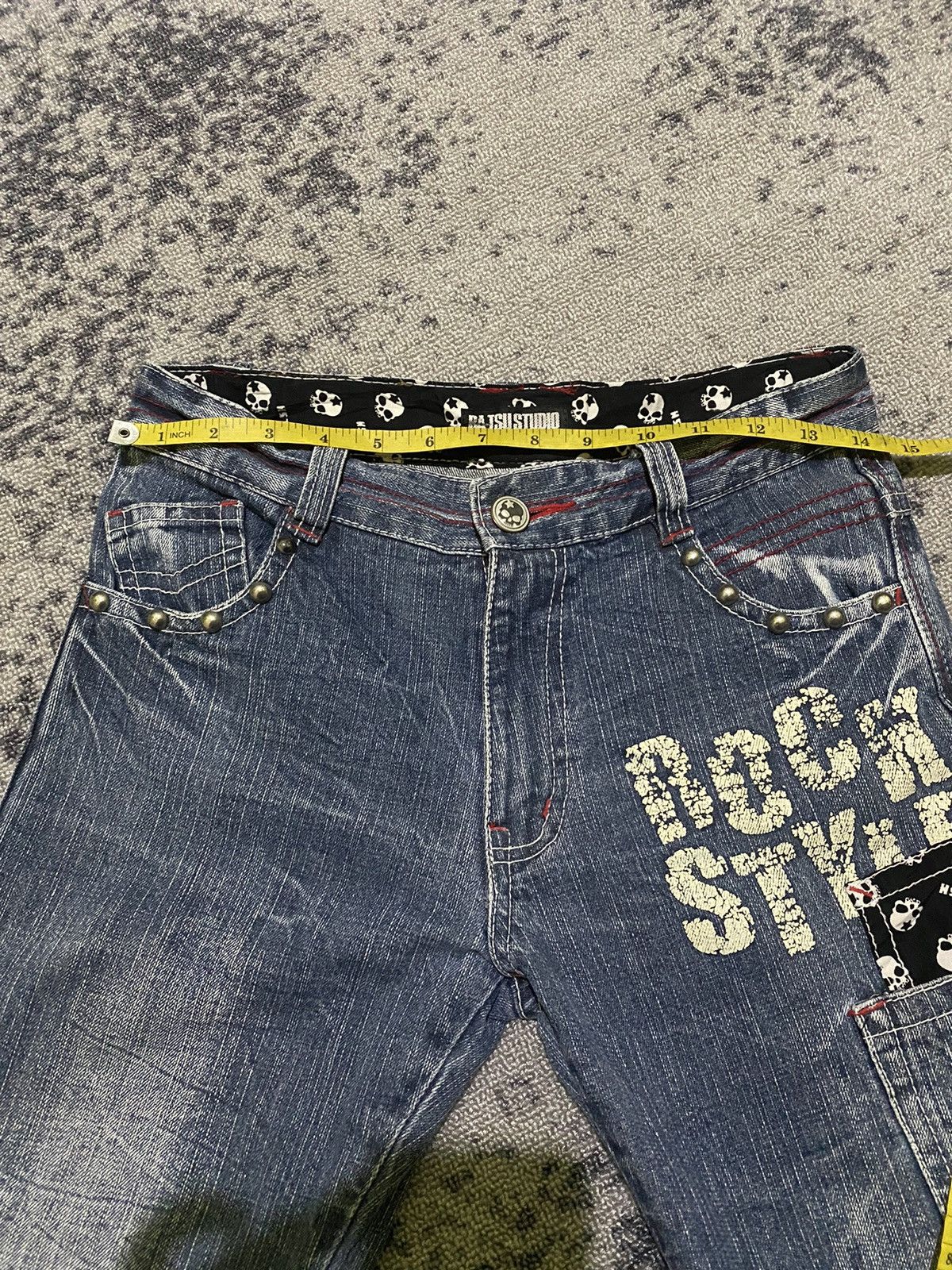 Hysteric Glamour × If Six Was Nine × Japanese Brand Y2k Ba-tsu studio studded ifsixwasnine bootcut jeans Size US 29 - 12 Thumbnail