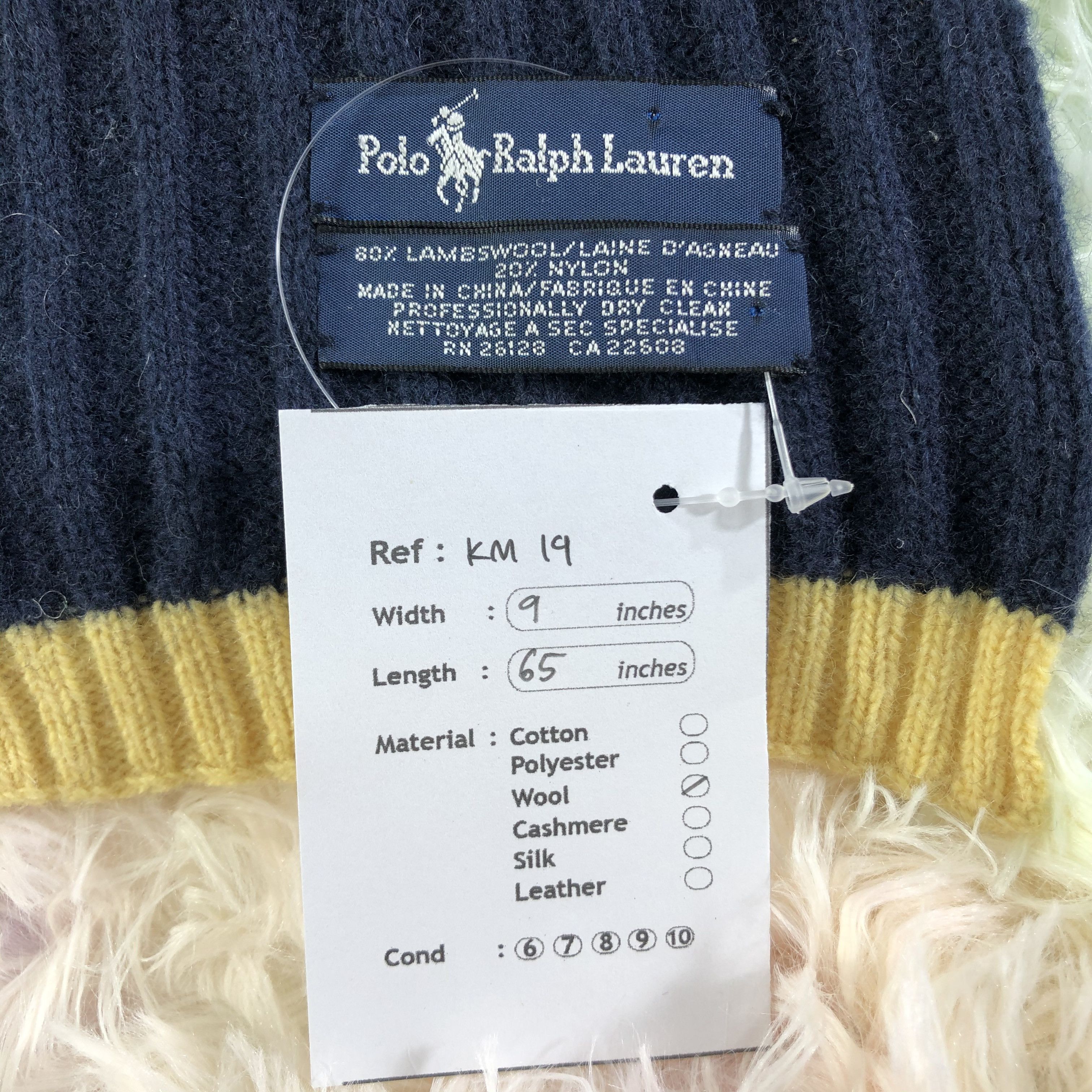 Polo Ralph Lauren × Vintage Polo Ralph Lauren Scarf / Muffler / Neckwear - KM19 Size ONE SIZE - 6 Thumbnail