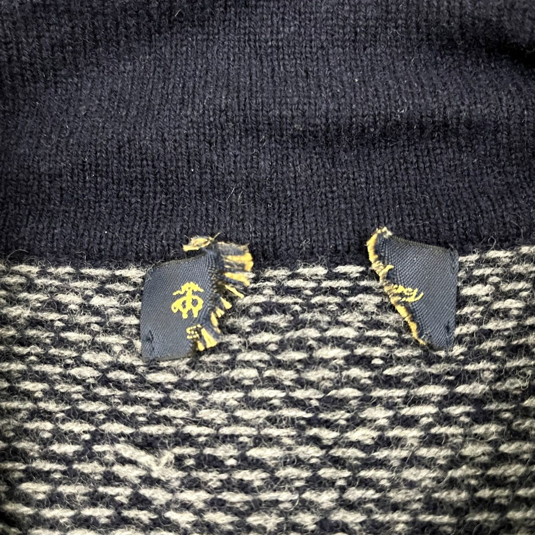 Brooks Brothers Brooks Brothers Lambs Wool Sweater Mens 2XL Blue Birds Eye Shawl Collar Preppy Pullover Knit Regular Front Pockets Size US XXL / EU 58 / 5 - 3 Thumbnail