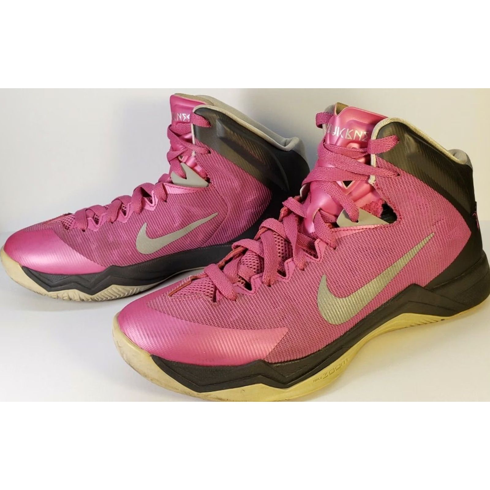 Nike Nike Zoom Hyperquickness Women's US 9.5M Pink Breast Cancer Ribbon 603514600 Shoes Size US 10 / IT 40 - 4 Thumbnail