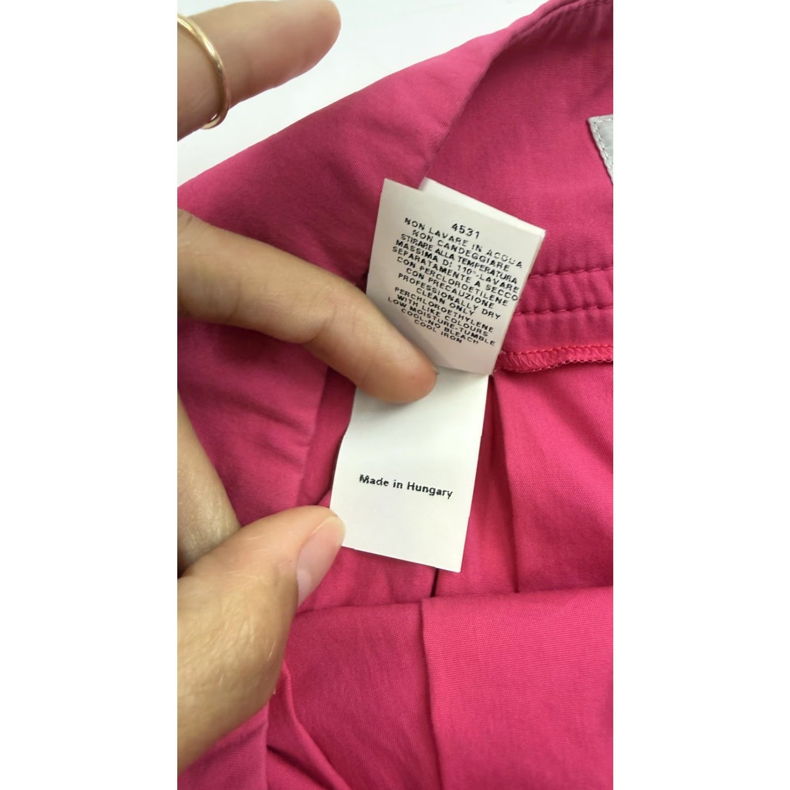 Alberta Ferretti Philosophy di Alberta Ferretti Skirt Womens 6 Pink Pleated A-Line Ribbon Trim Knee Length Size 28" / US 6 / IT 42 - 6 Thumbnail