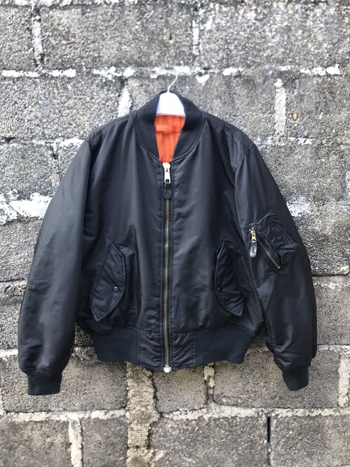 Other ⚡️Vintage Ma-1 Air Force Reversable Bomber Jacket Size US M / EU 48-50 / 2 - 2 Thumbnail
