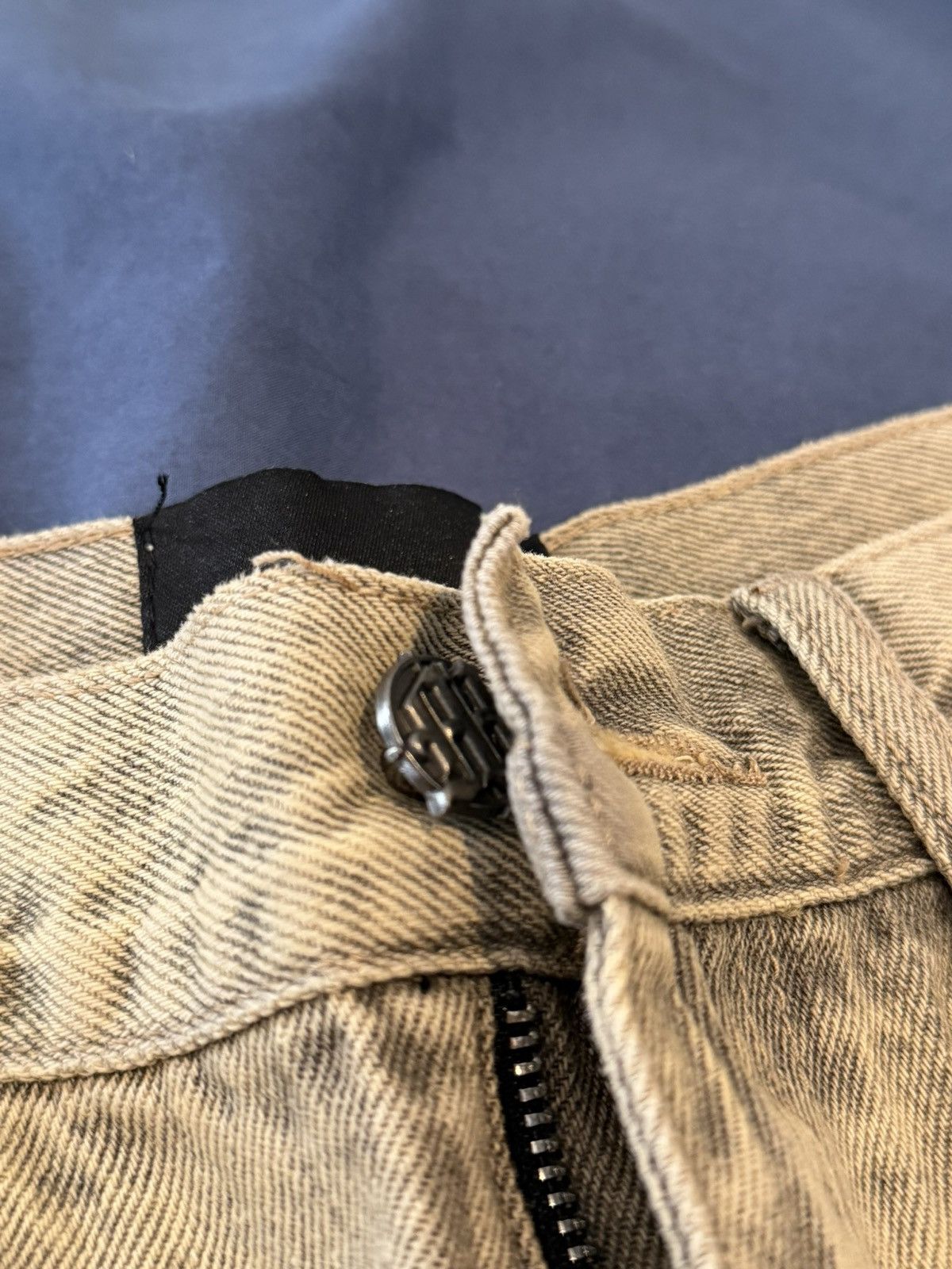 Menace Menace LA Iconography Patchwork Denim Jeans Tan Stars Sz 30 Size US 30 / EU 46 - 6 Thumbnail