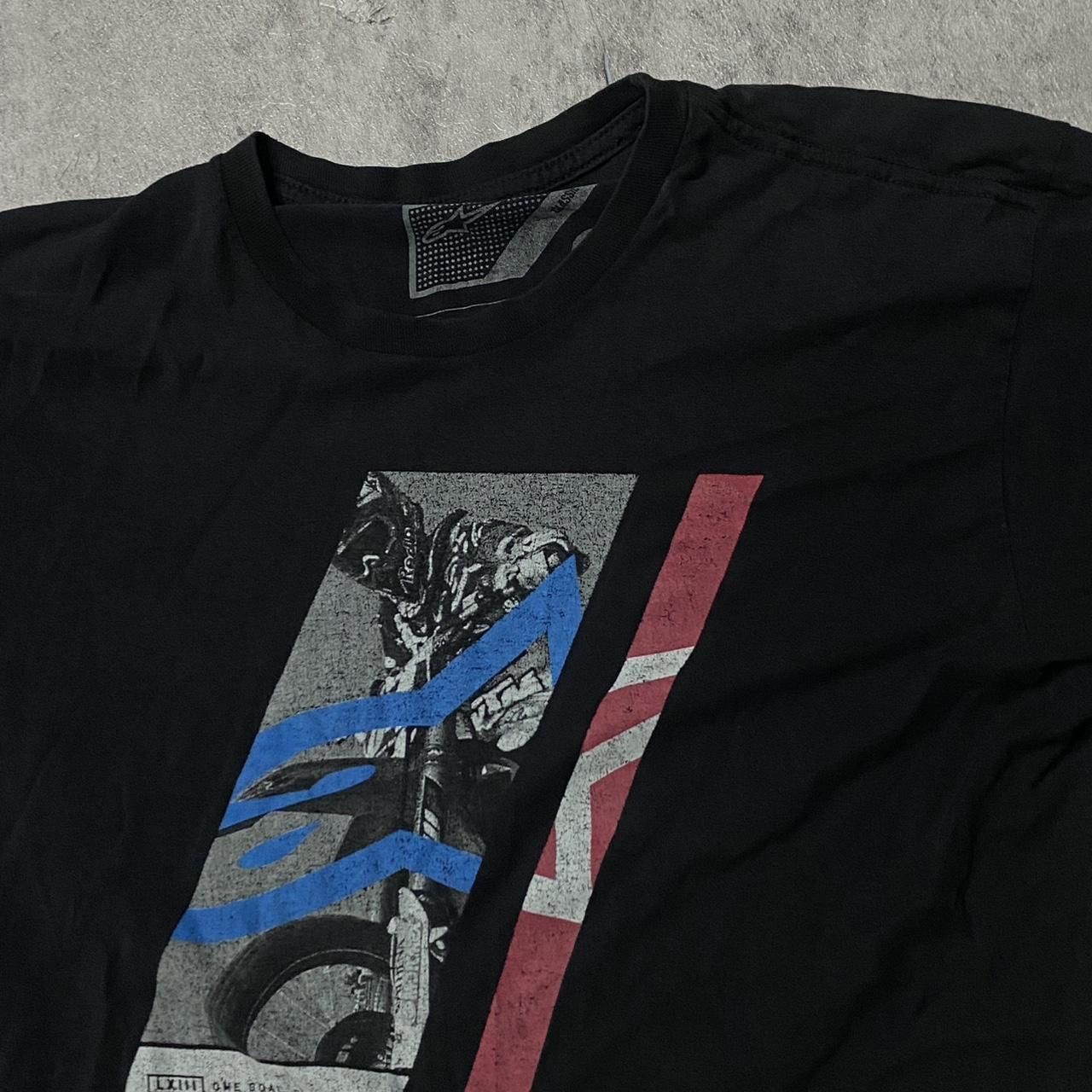 Other Black and blue graphic tee #motocross Size US L / EU 52-54 / 3 - 2 Thumbnail
