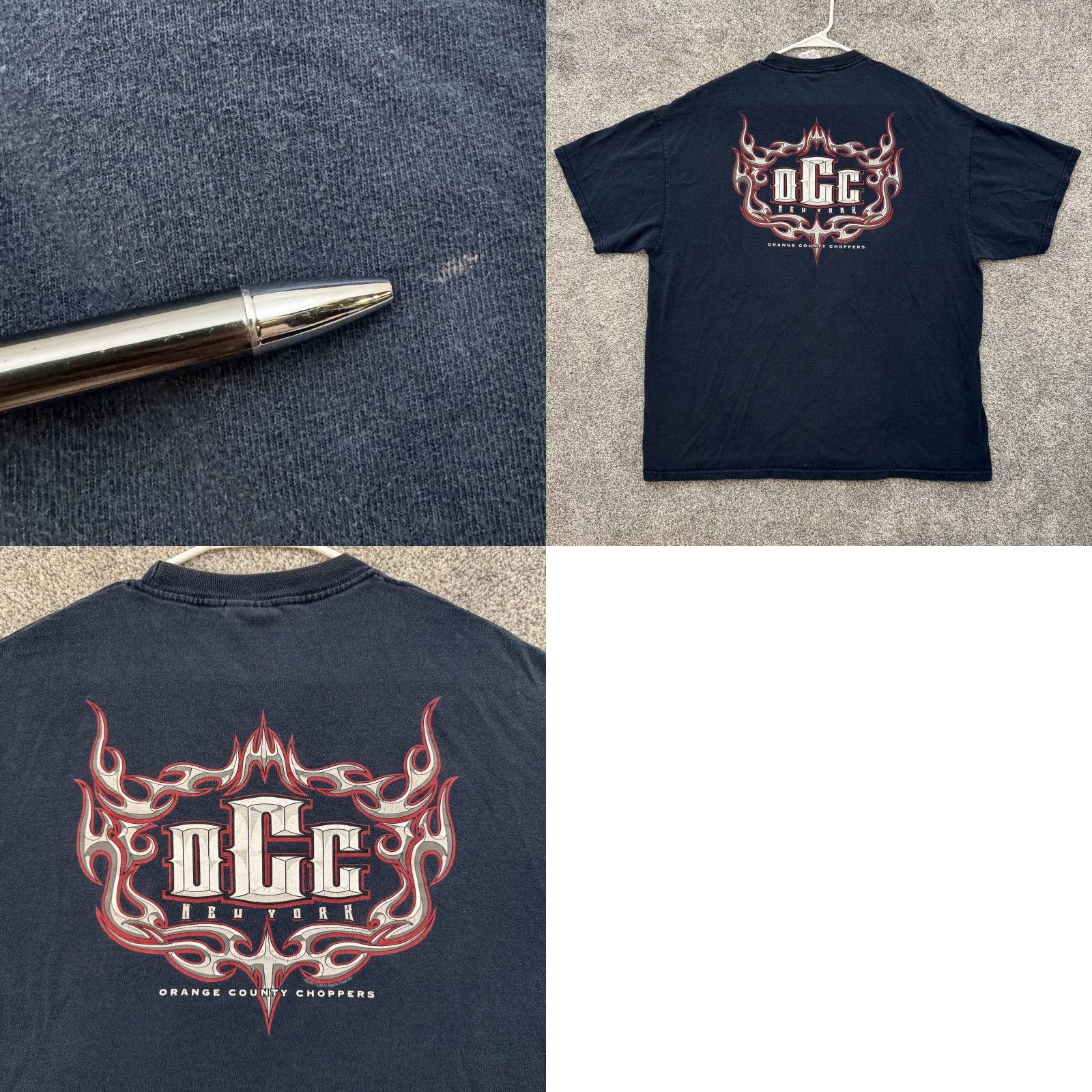 Vintage VINTAGE not applicable, so omit. Orange County Choppers Shirt Mens 2XL Black OCC New York Biker Motorcycle Tee Size US XXL / EU 58 / 5 - 8 Thumbnail