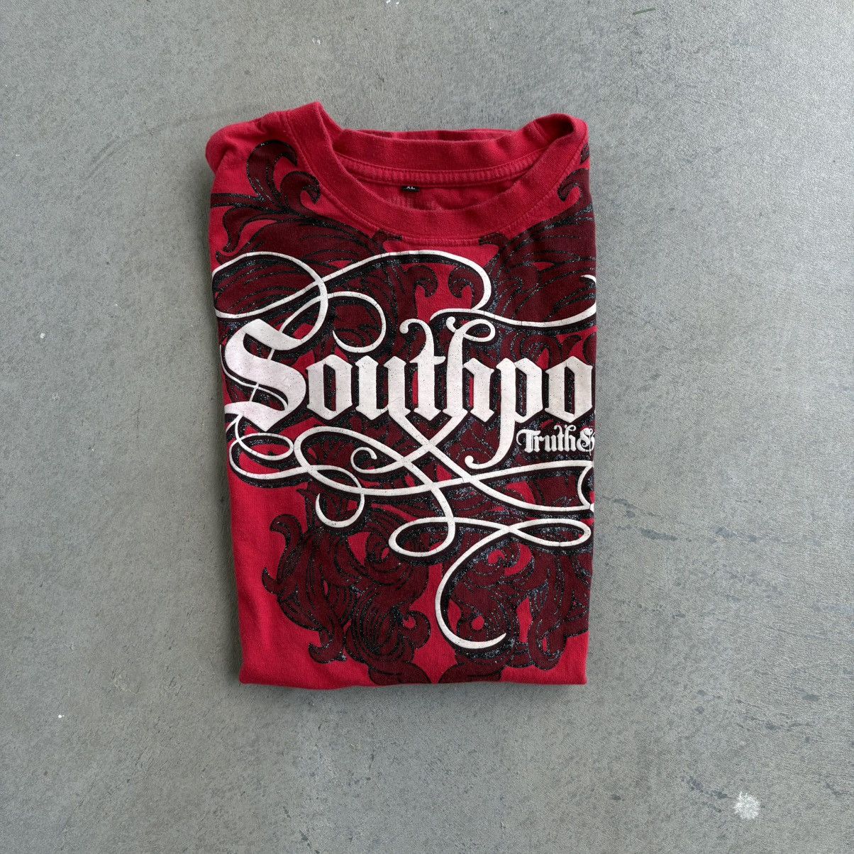 Southpole × Vintage Vintage Y2K Southpole Red XL Shirt Ed Hardy Affliction Style Size US XL / EU 56 / 4 - 6 Thumbnail