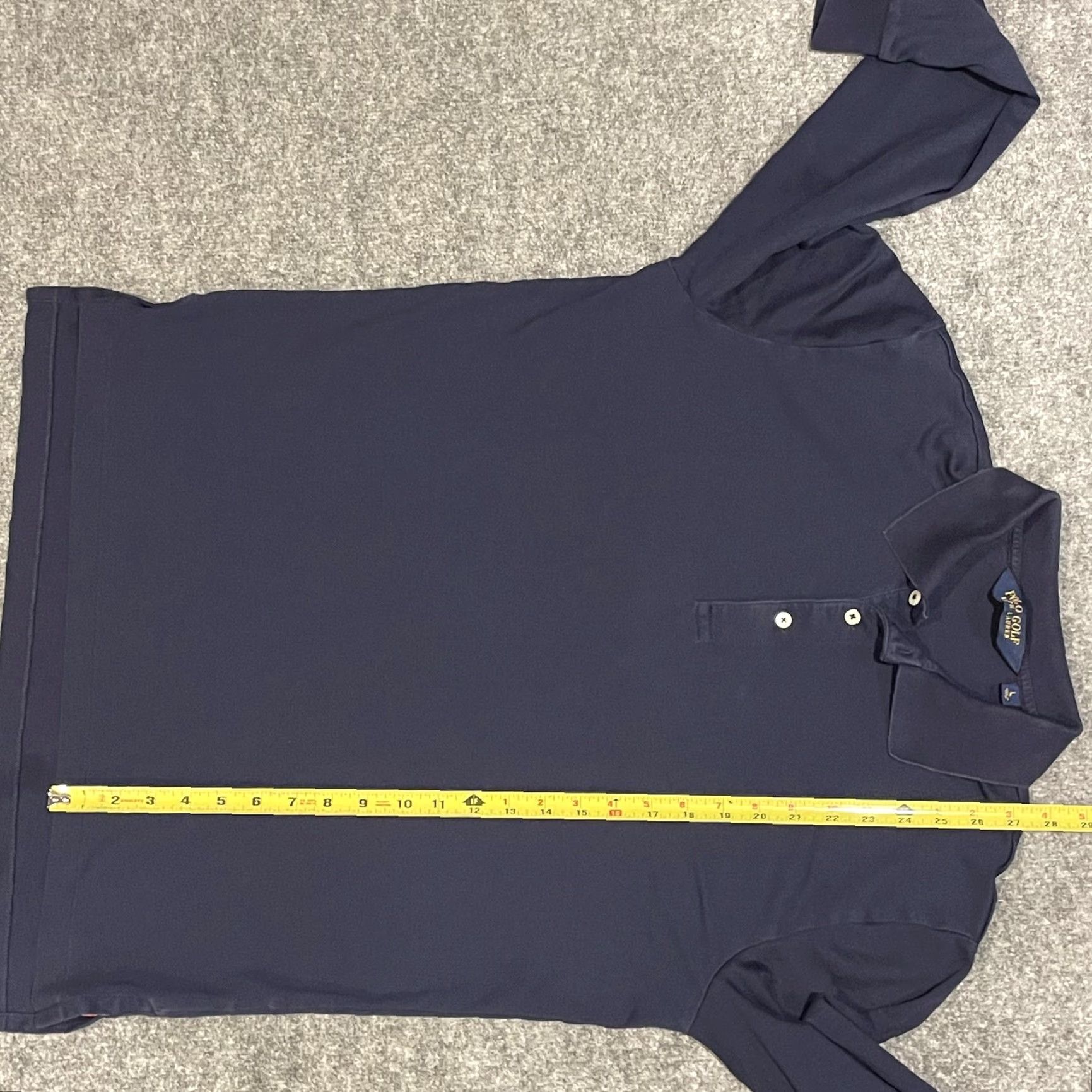 Polo Ralph Lauren Polo Golf Ralph Lauren Long Sleeve Polo Shirt Mens Large Navy Performance Solid Size US L / EU 52-54 / 3 - 7 Thumbnail