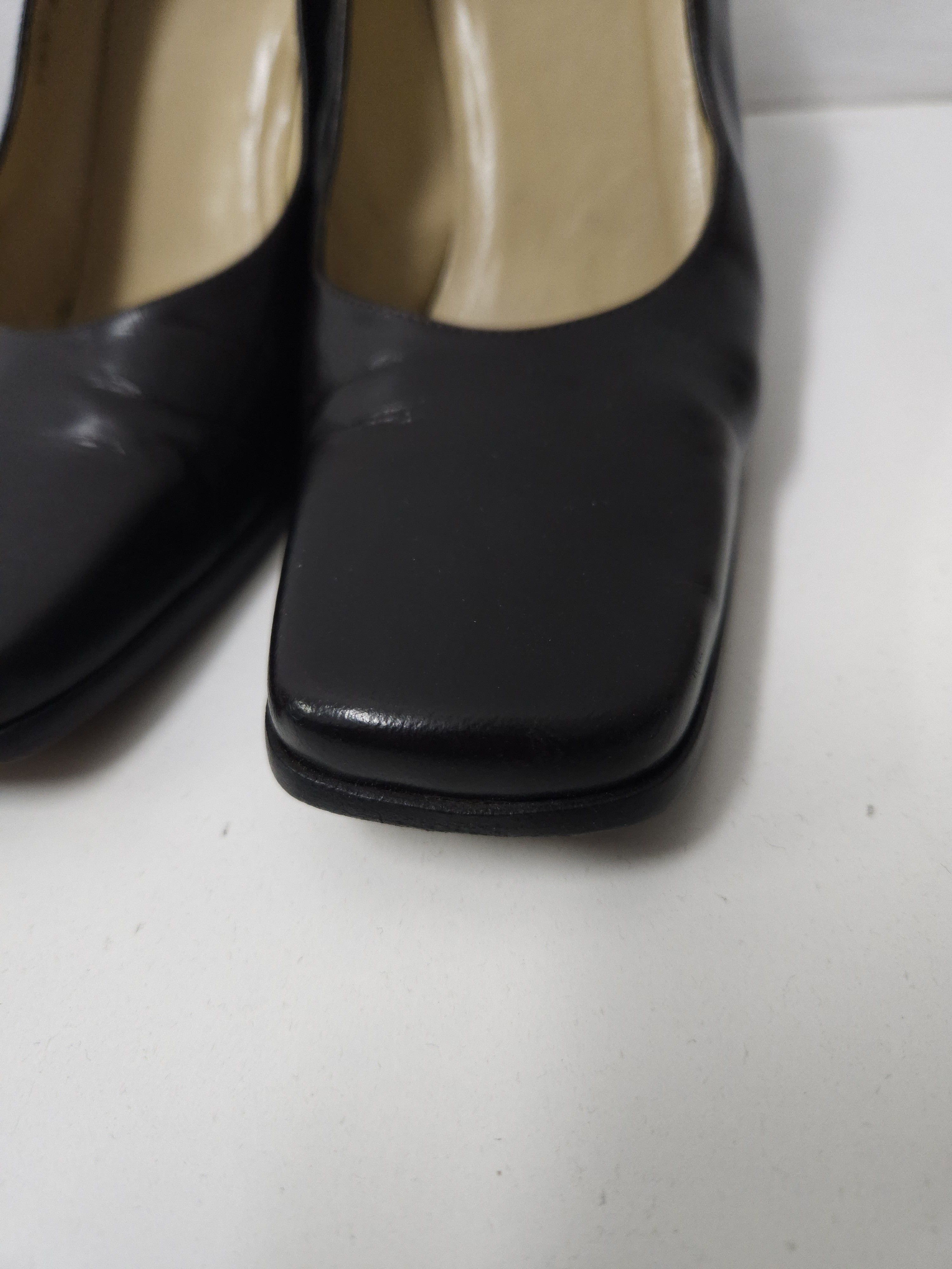 Gucci Archive Gucci square toe block heel pumps mules Size US 7 / IT 37 - 19 Thumbnail
