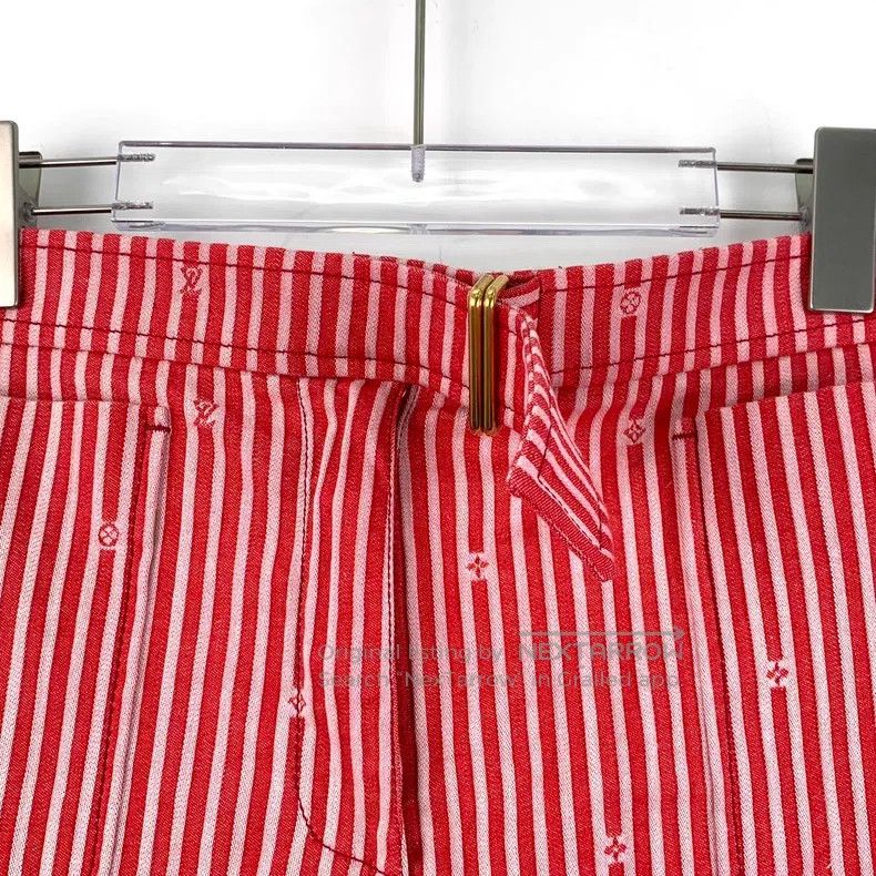 Louis Vuitton Louis Vuitton Color-block print striped cotton slacks shor Size US 40 / EU 56 - 4 Thumbnail