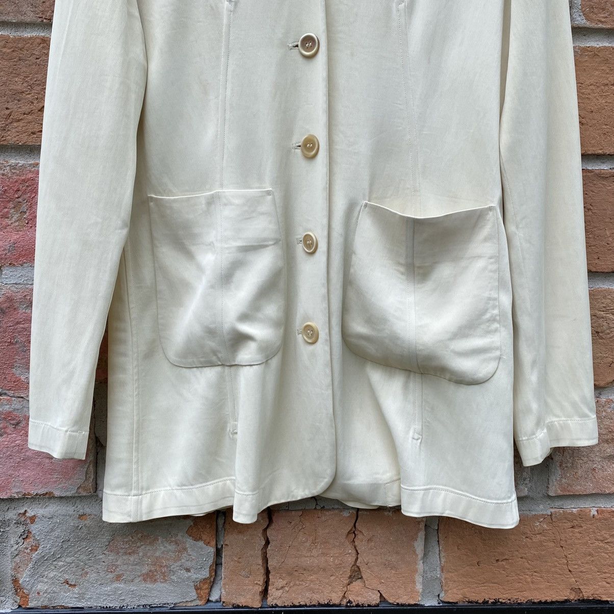 Jil Sander JILSANDER Yellow Tailored Blazer with Front Pockets Size XXS / US 00 / IT 34 - 12 Thumbnail