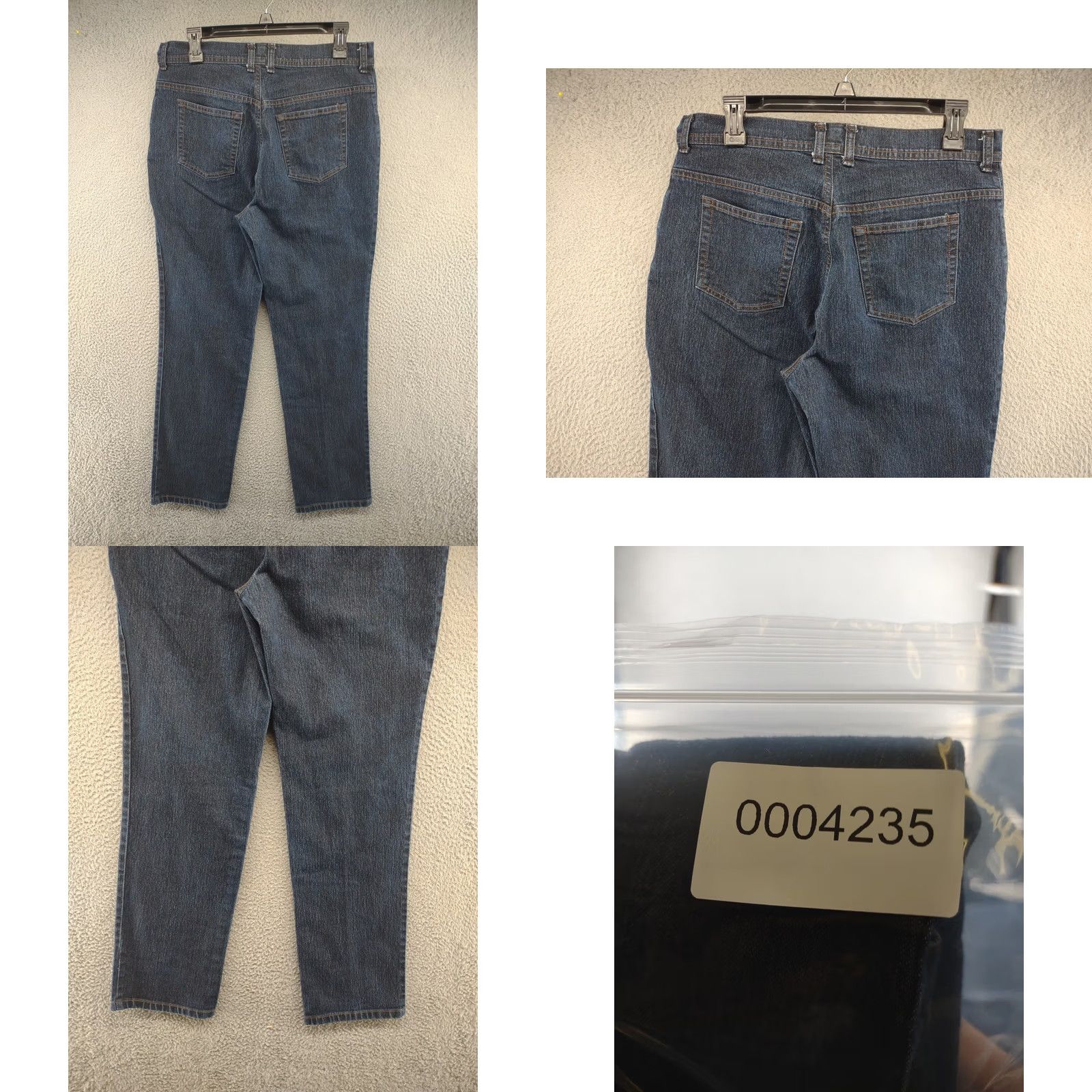 Charter Club Charter Club Women’s Jeans Dark Blue Size 12 Tummy Slimming Classic Narrow Leg Denim 5-Pocket Stretch Regular Rise High Comfort Size 34" / US 12 / IT 48 - 8 Thumbnail
