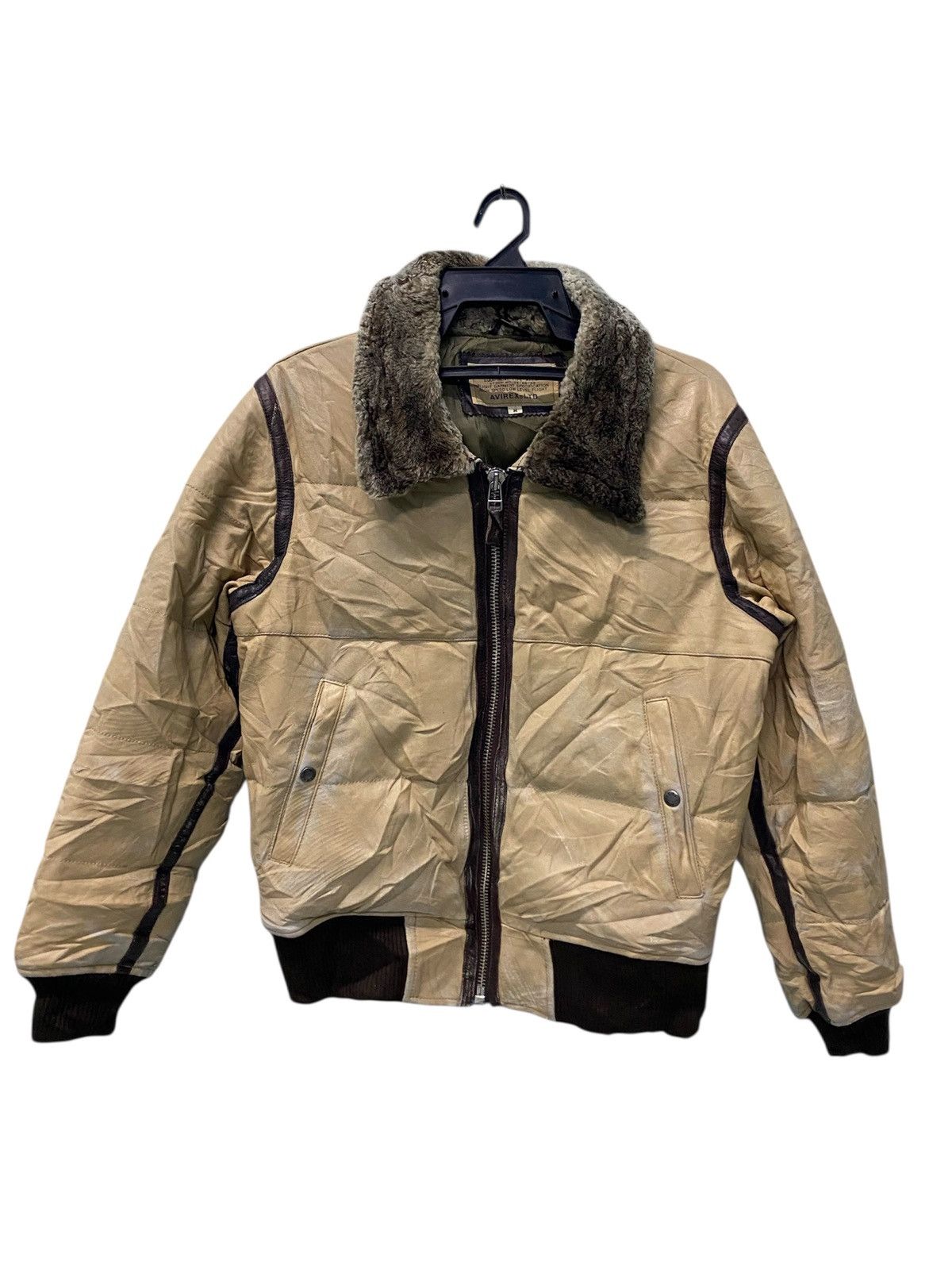 Avirex Vintage AVIREX leather jacket sheepskin Size US M / EU 48-50 / 2 - 1 Thumbnail