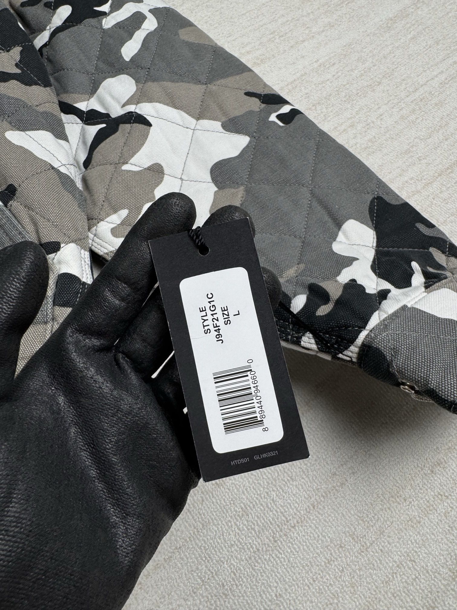 Supreme Dickies Quilted Work Jacket Grey Camo