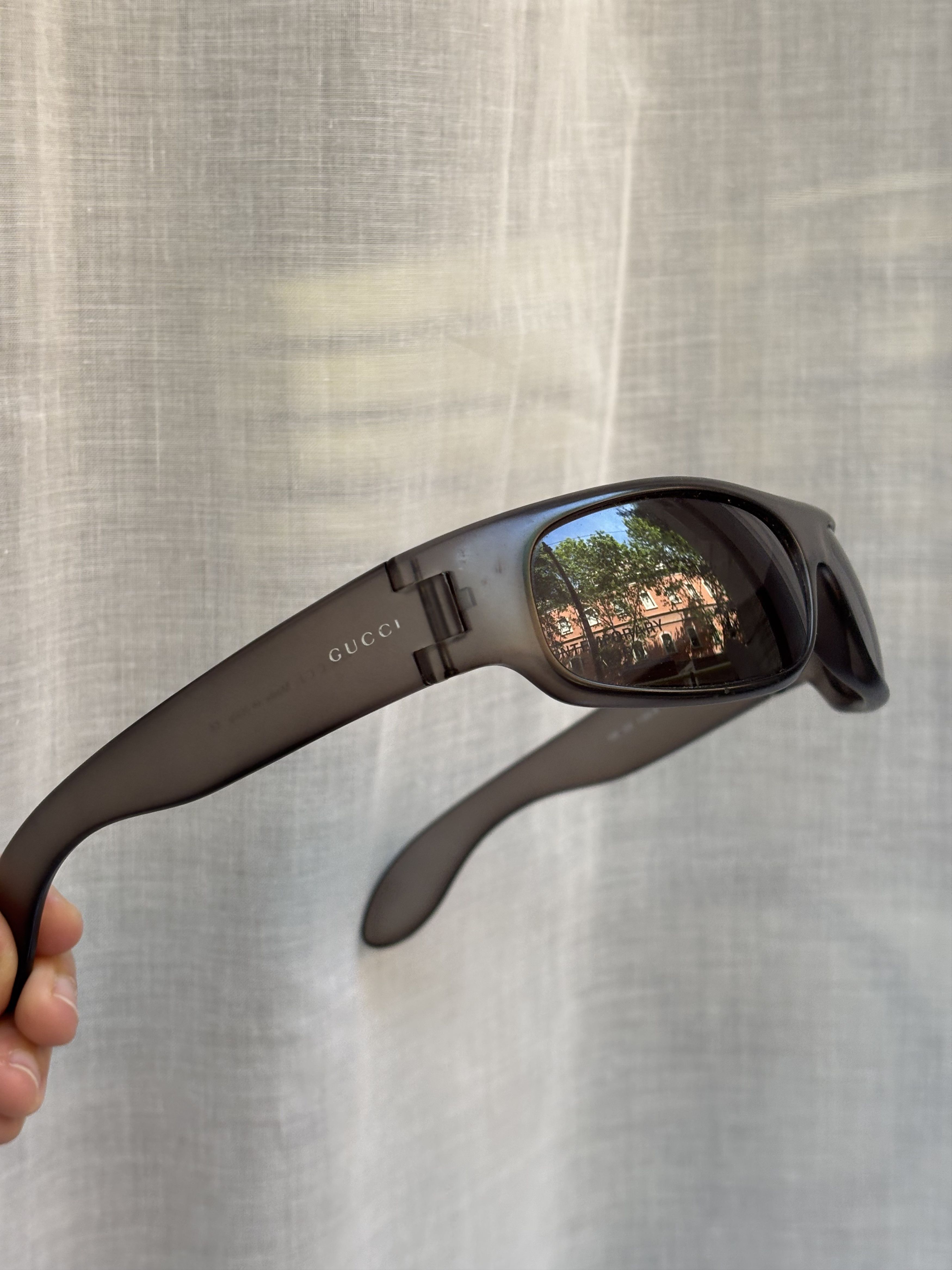 Gucci GUCCI Sunglasses Shield Rimless 90s Wrap 1190 Vintage Size ONE SIZE - 1 Thumbnail