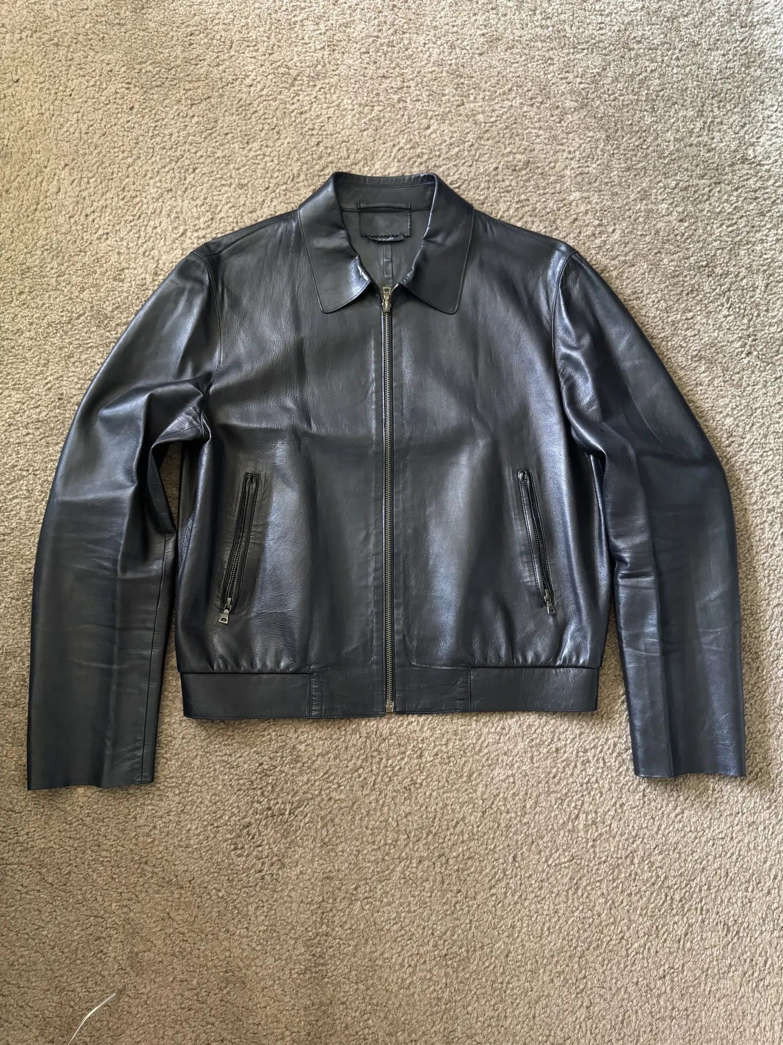 Prada 2009 Suede Leather Jacket | Grailed