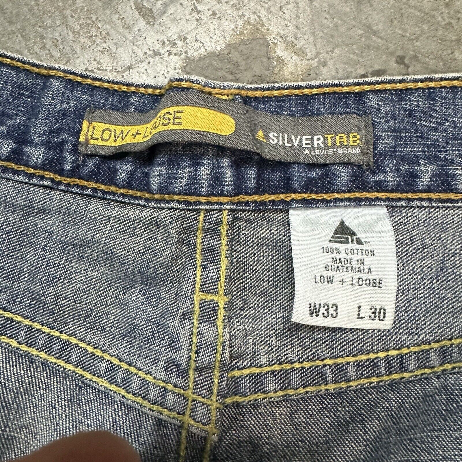 JNCO × Levi's × Vintage Vintage Y2K Levi’s Silvertab Baggy Denim Jeans 33x30 Skater Size US 33 - 7 Thumbnail