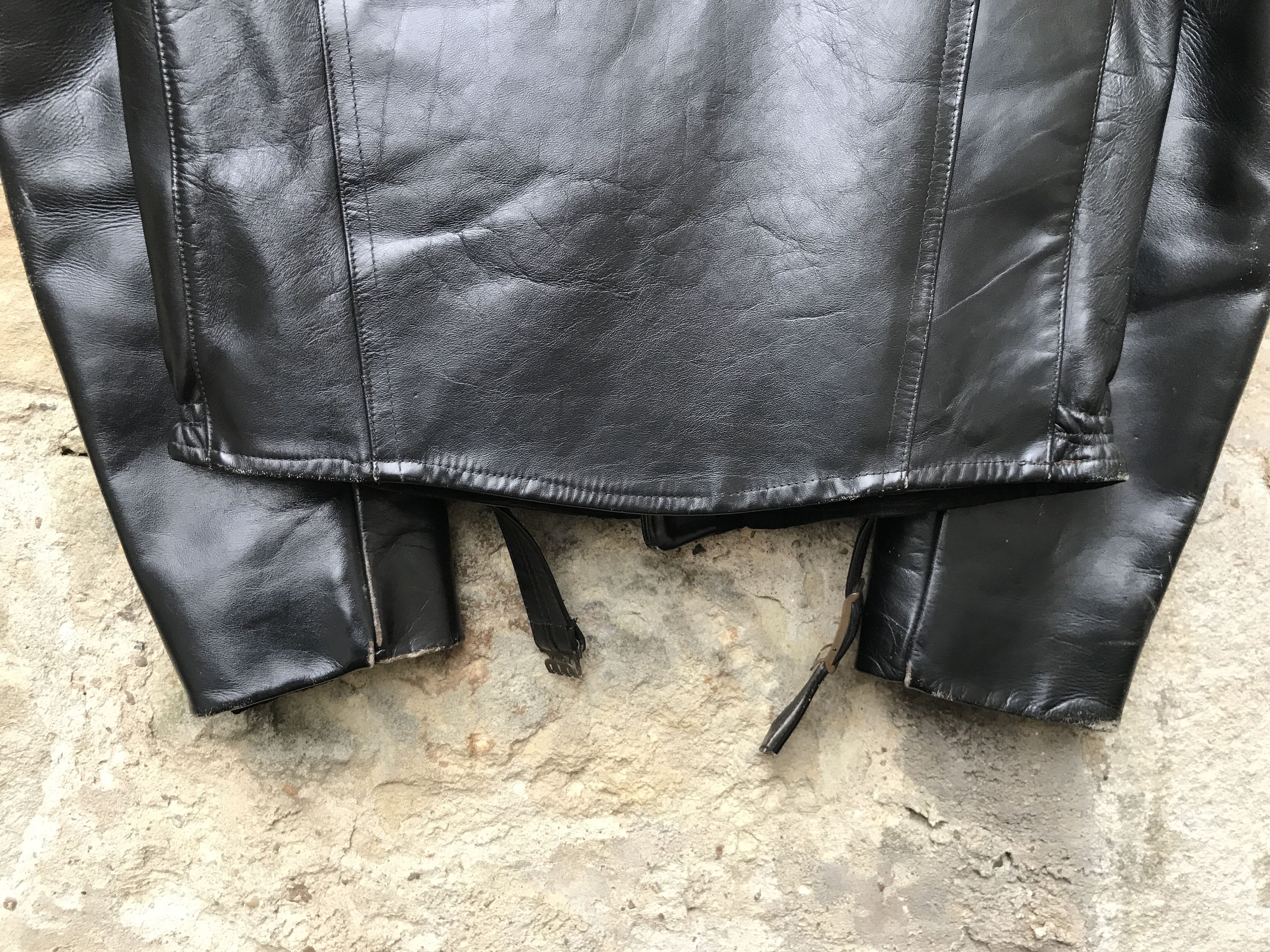 Vintage Very Rare Vintage 40s Horsehide Motorcycle Leather Jacket Size US M / EU 48-50 / 2 - 12 Thumbnail