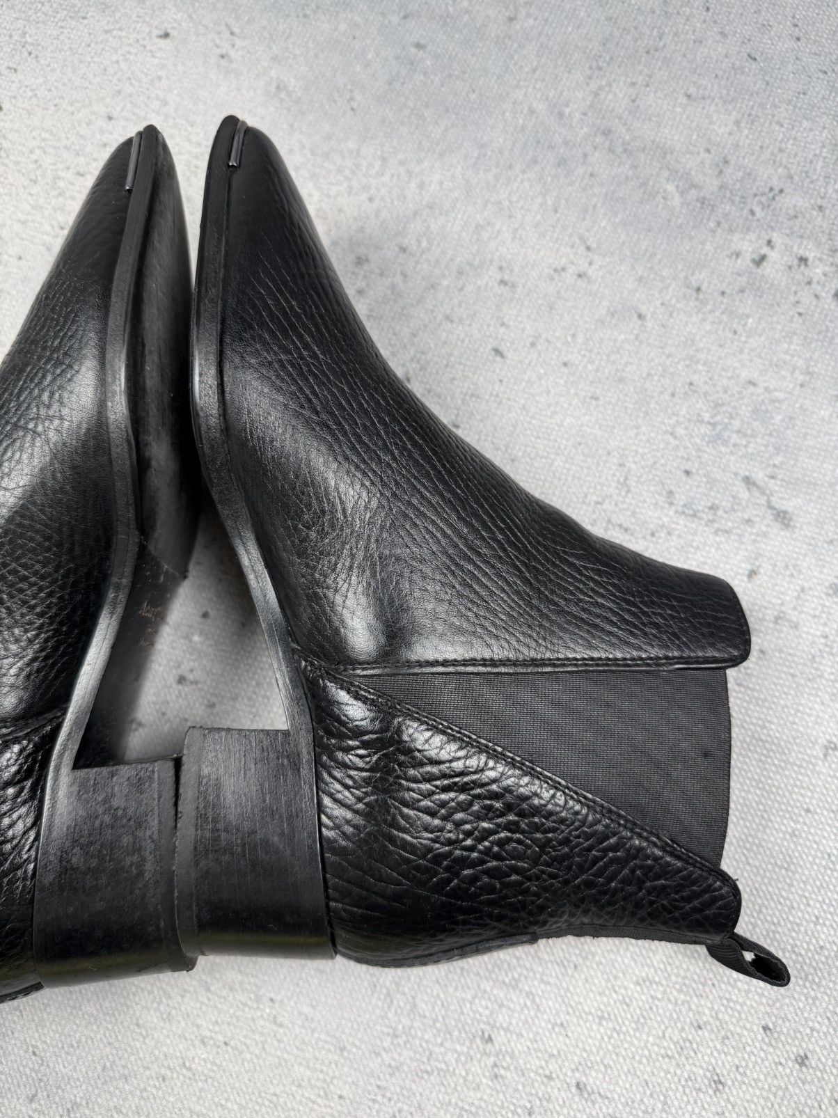 Acne Studios Acne Studios Jensen Black Leather Chelsea Boots Pointed Toe Size US 6 / IT 36 - 9 Thumbnail