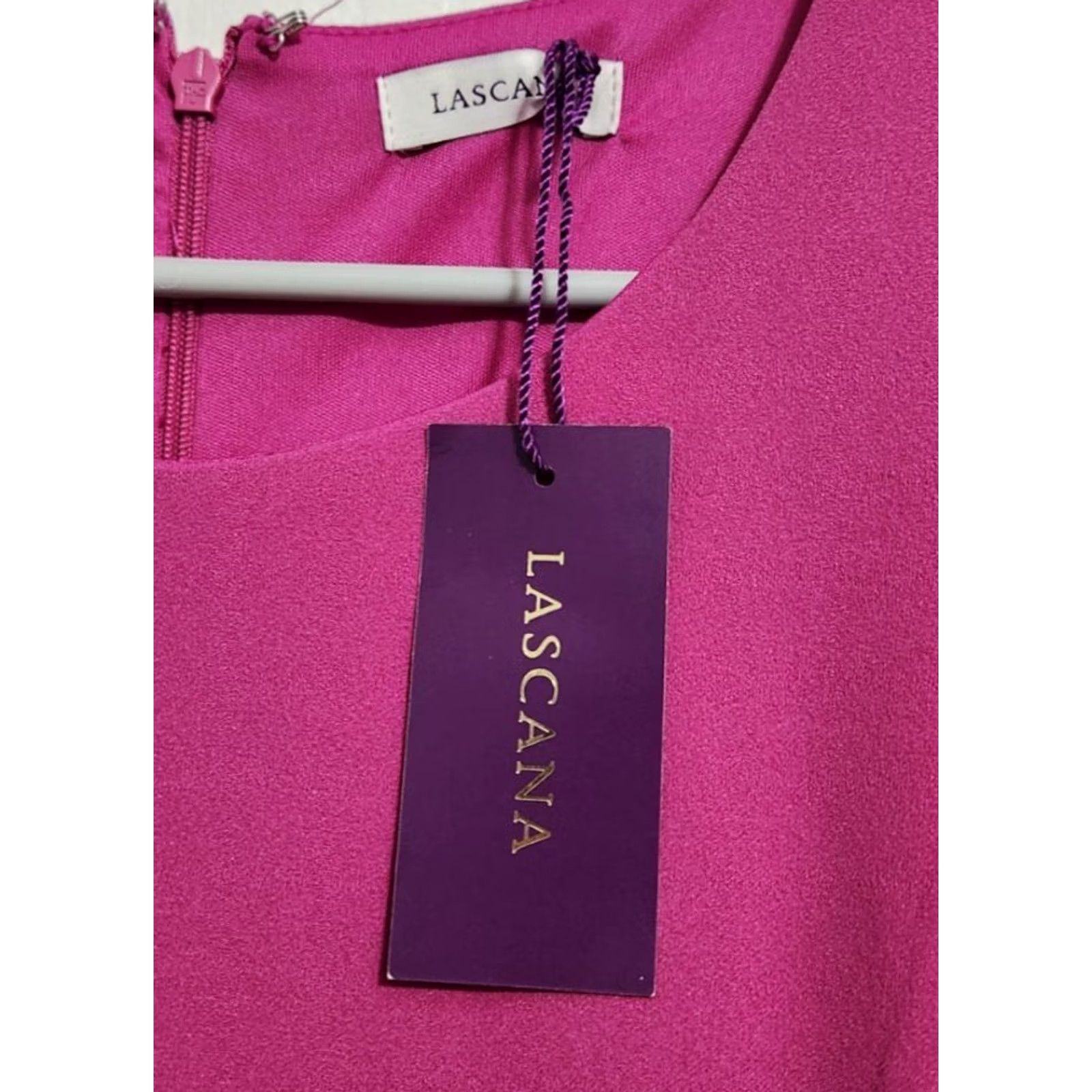 Vintage Lascana Womens Tank Dress, Size 10, Knee Length, Lined, Purple Size L / US 10 / IT 46 - 4 Thumbnail
