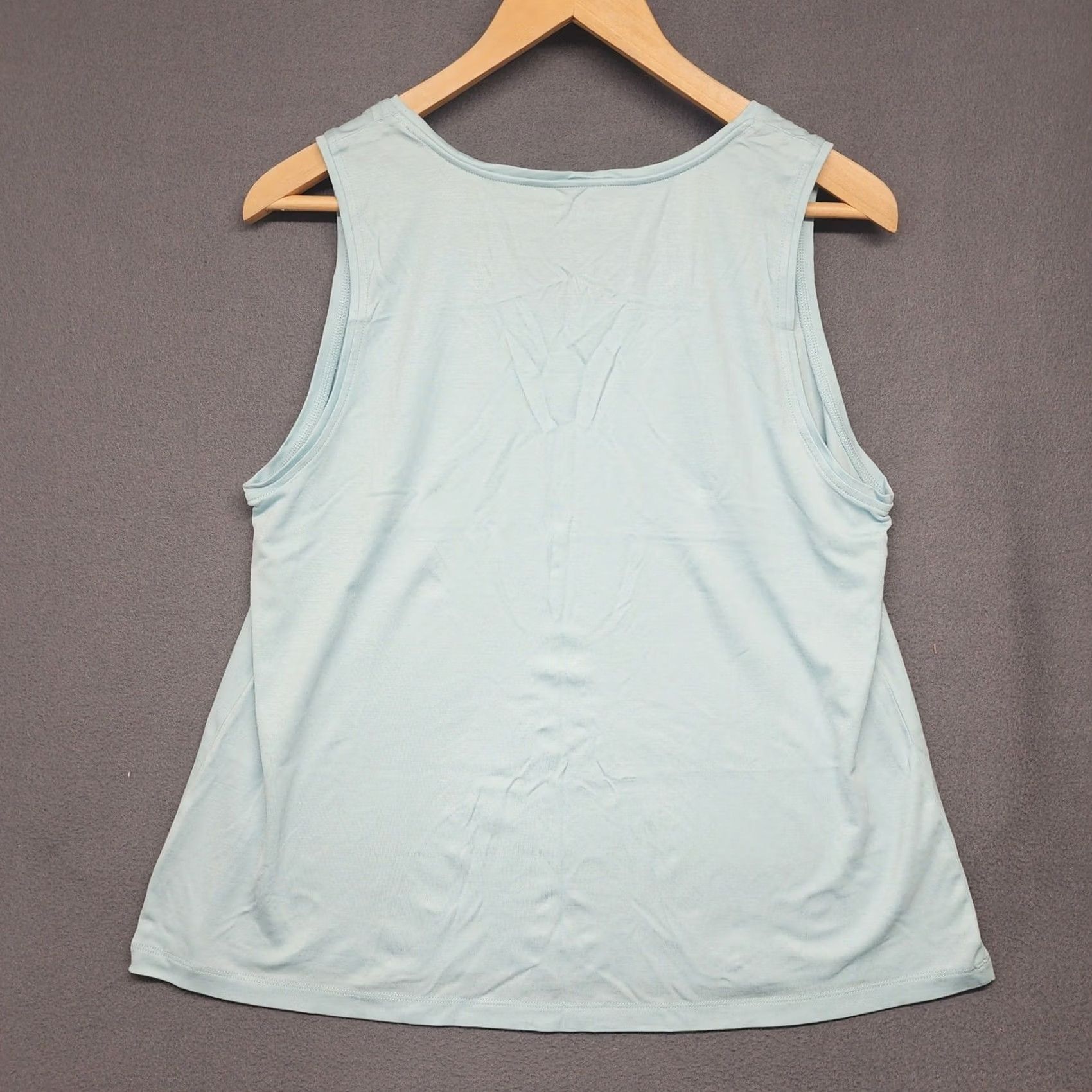 Eileen Fisher Eileen Fisher Tank Top Womens Large Light Blue Tencel Lyocell Stretch Cami Layer Size L / US 10 / IT 46 - 2 Thumbnail