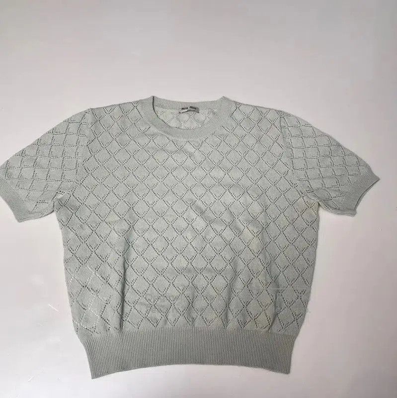 Miu Miu Miu Miu Summer Green Short Sleeve Pullover . Size XS / US 0-2 / IT 36-38 - 1 Thumbnail