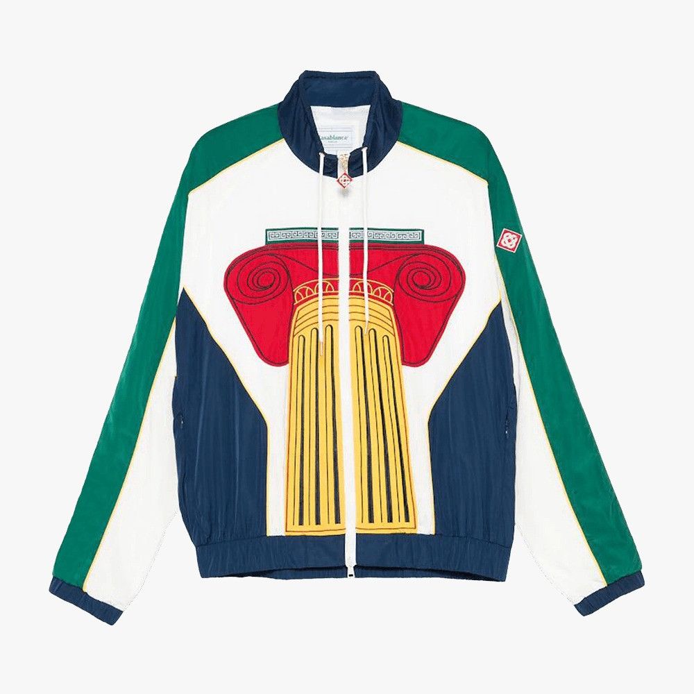 Casablanca o1mle0326 Embroidered Windbreaker Jacket In Multicolor Size US L / EU 52-54 / 3 - 1 Preview