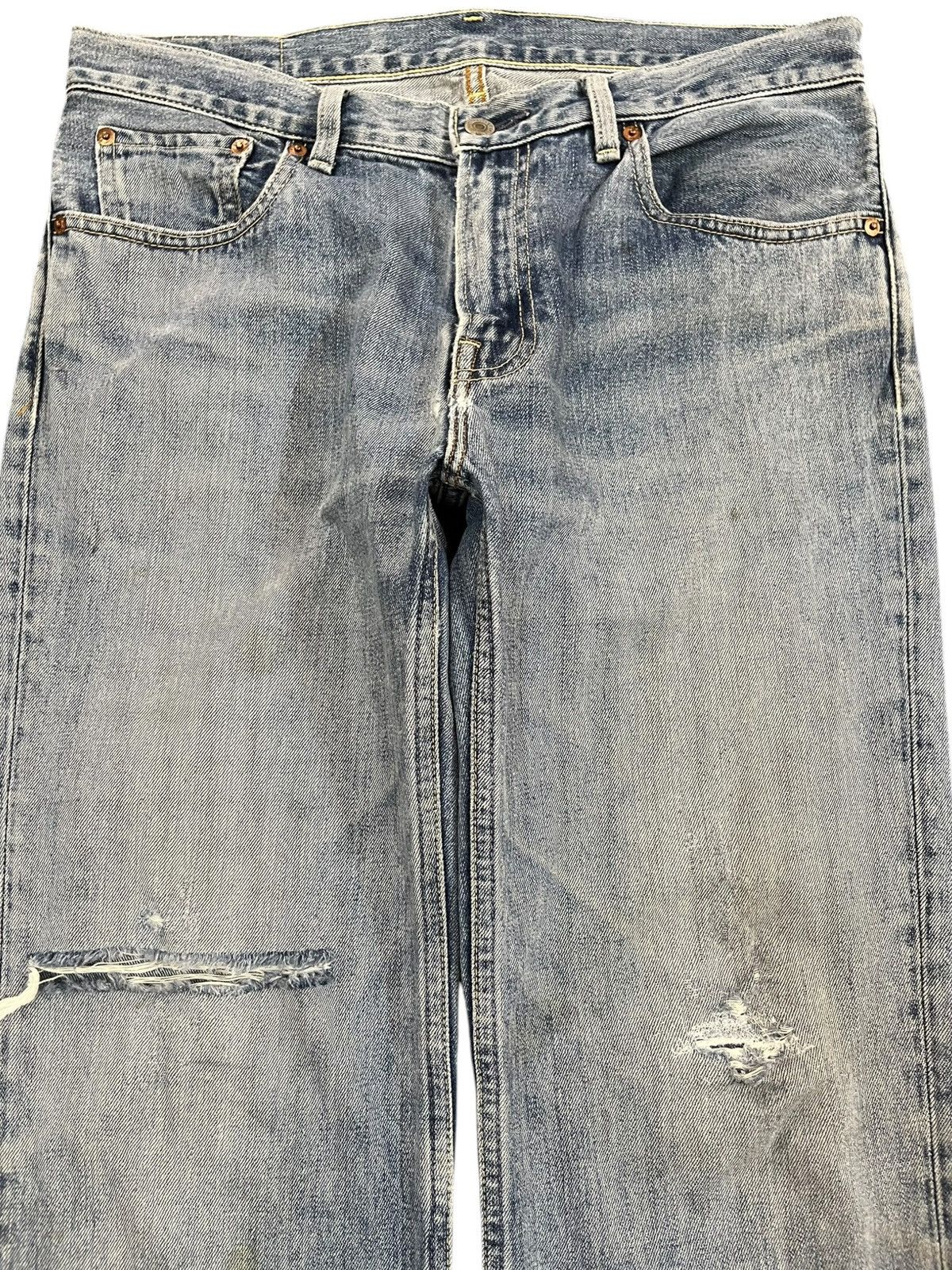 Levi's Vintage Levi’s 502 Faded Distressed Denim Size US 34 / EU 50 - 5 Thumbnail
