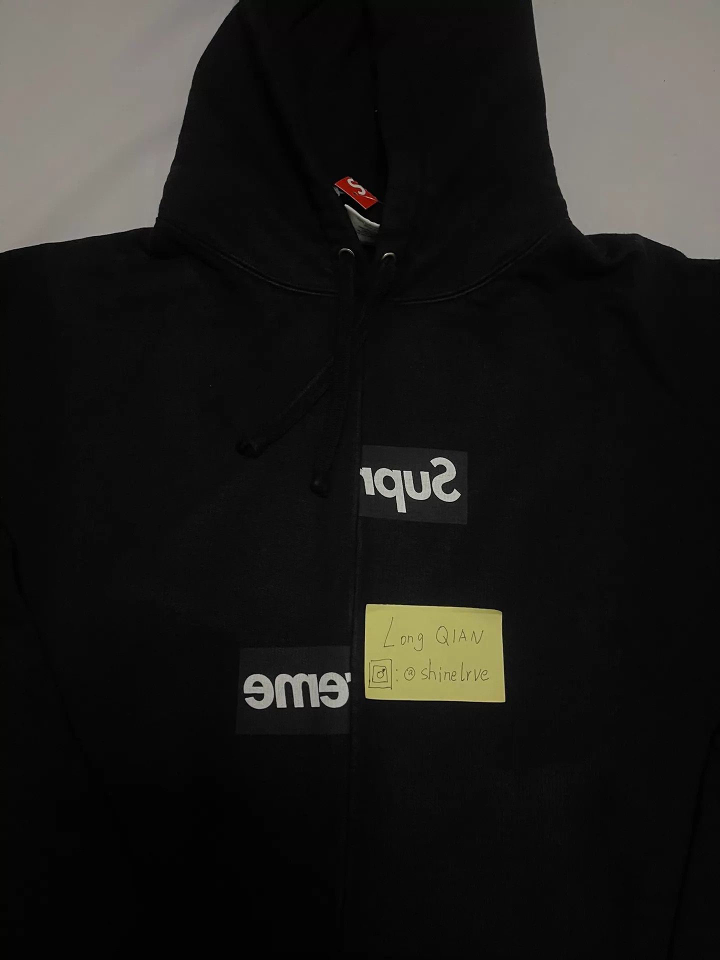 Supreme Supreme x CDG Split Box Logo Hoodie Black L New Size US L / EU 52-54 / 3 - 3 Thumbnail