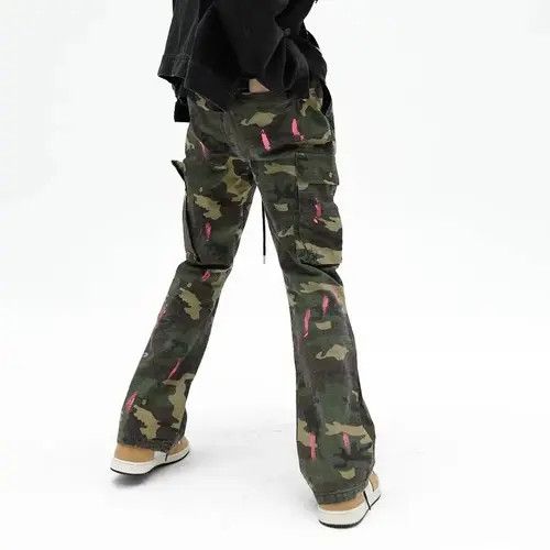 Other Camouflage Baggy Cargo Flare Pants Size US 32 / EU 48 - 2 Thumbnail